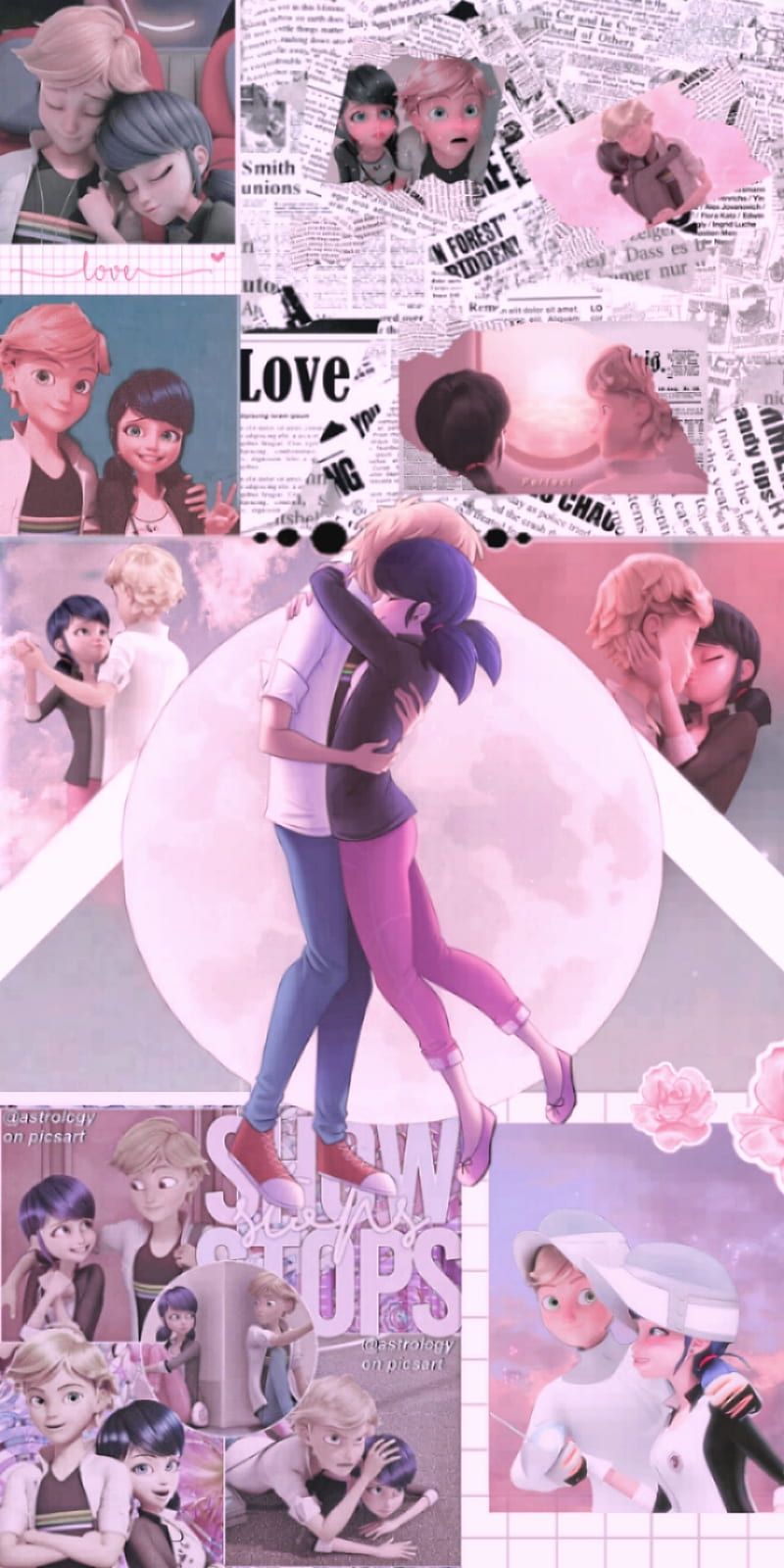 800x1600 Adrienette, adrien, marinette, miraculous, HD phone wallpaper