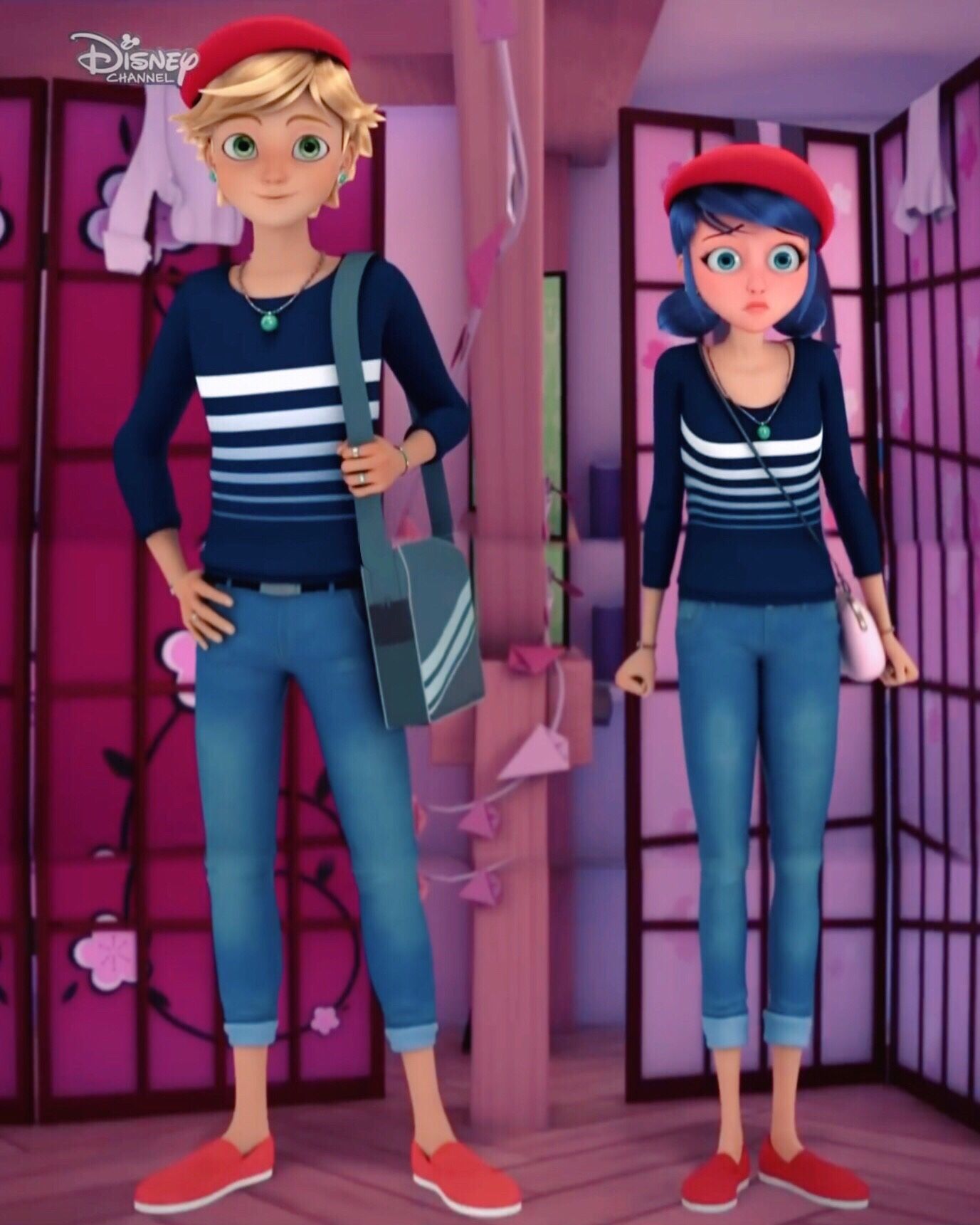 1377x1721 Adrien And Marinette Wallpaper