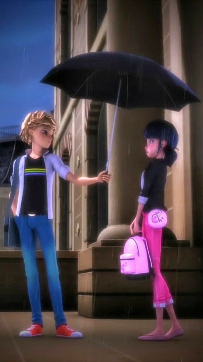 800x1423 Adrinette, ladynoir, marichat, miraculous, HD phone wallpaper