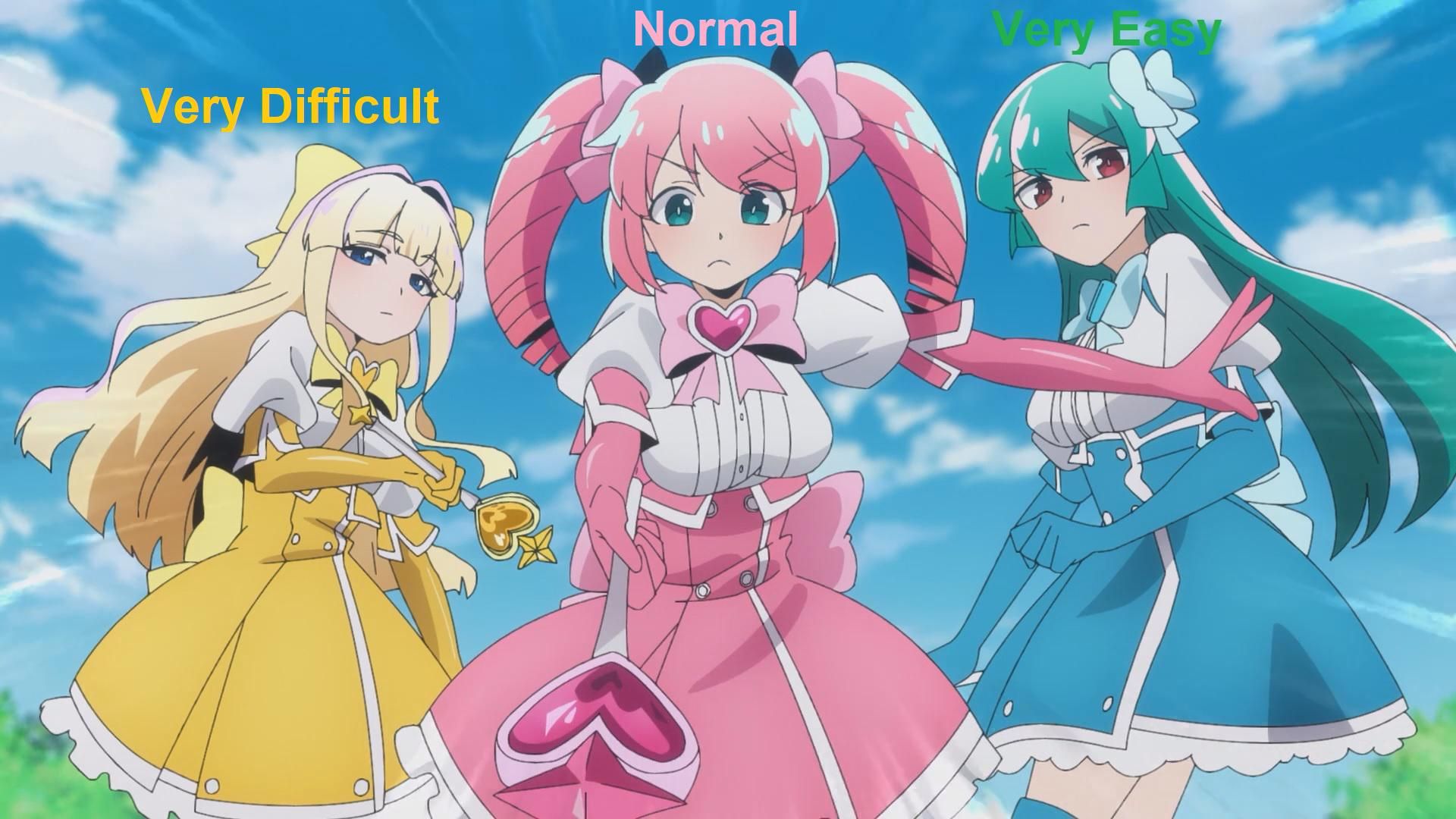 1920x1080 Choose you difficulty [Gushing over Magical Girls]