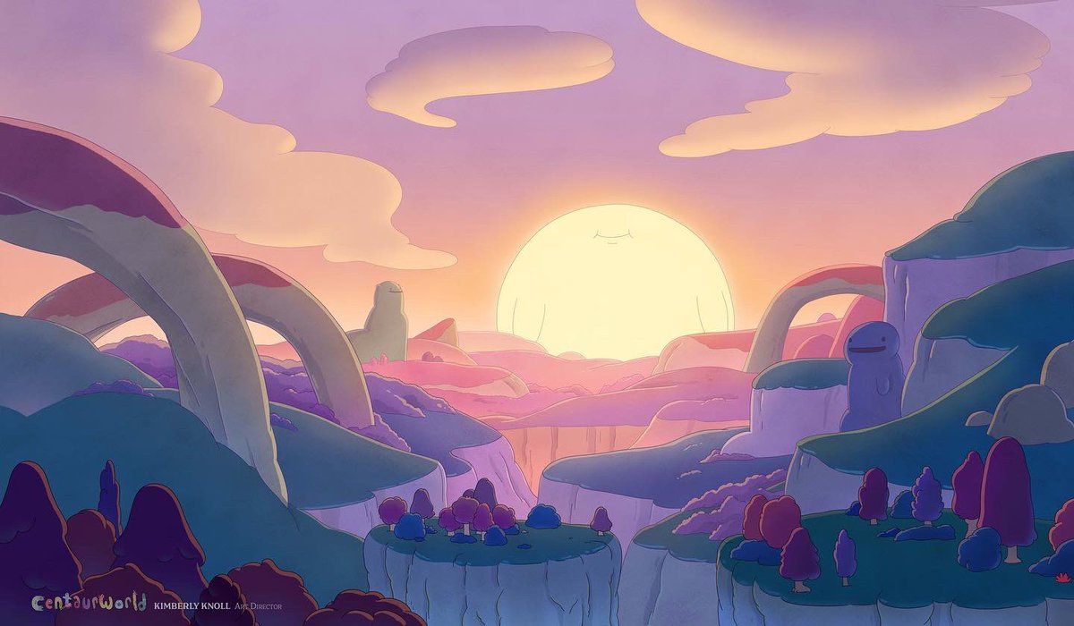 1200x700 Background I painted for the end of season 2 Centaurworld. Designed I loved figuring out this color palette! It was a beautiful ending and so bittersweet