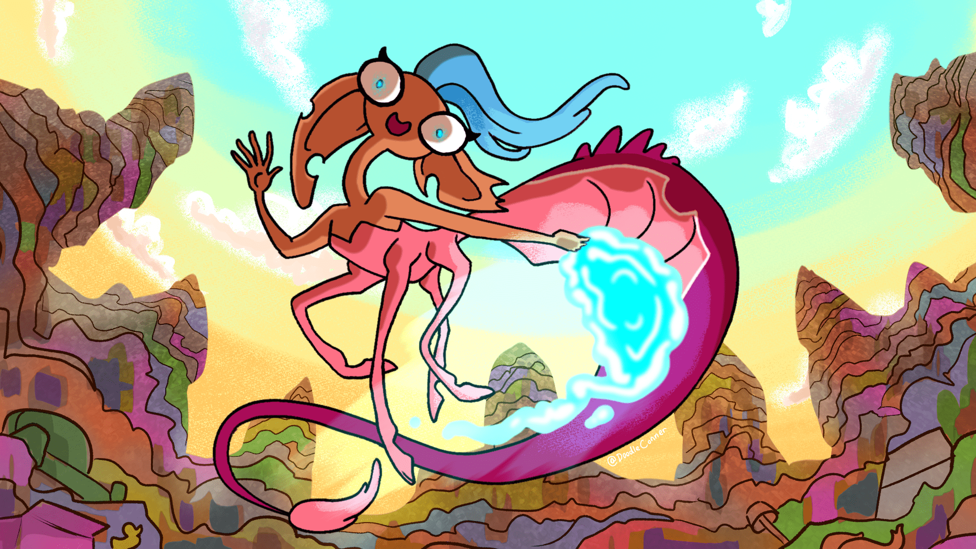 1920x1080 My art A funky idea I had; The Everything Queen!