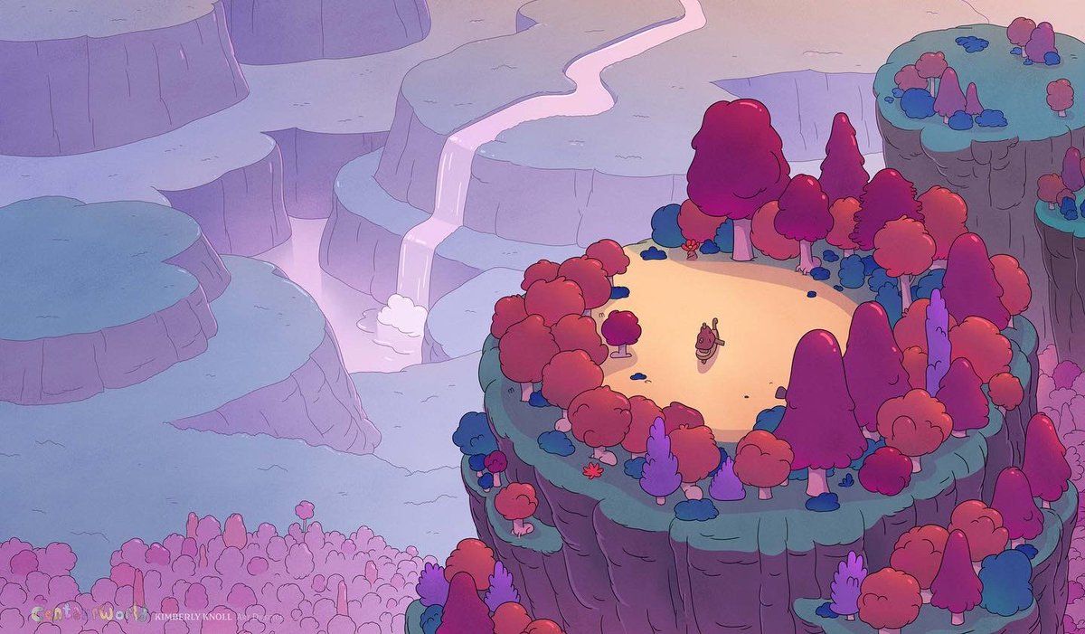 1200x701 Background I painted for the end of season 2 Centaurworld. Designed I loved figuring out this color palette! It was a beautiful ending and so bittersweet
