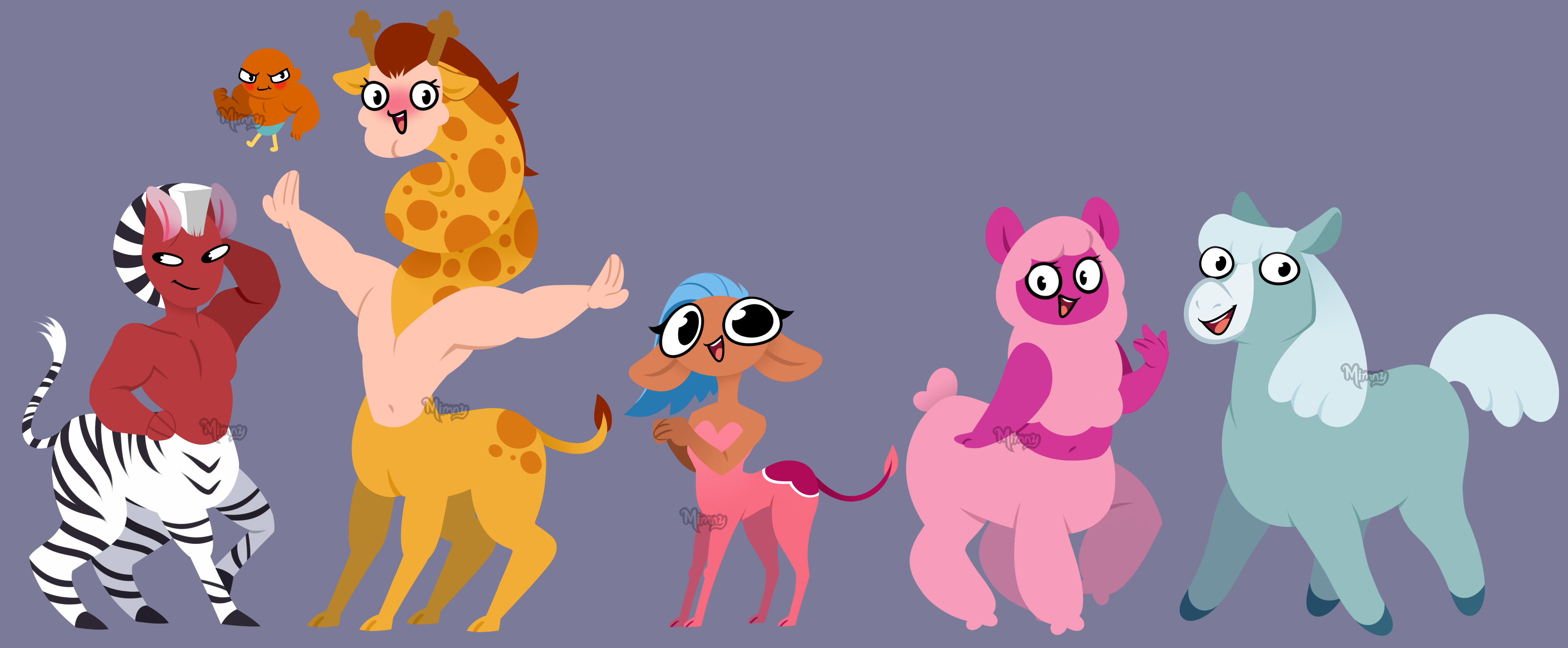 4159x1718 Centaurworld Lineup by Mimny on Newgrounds