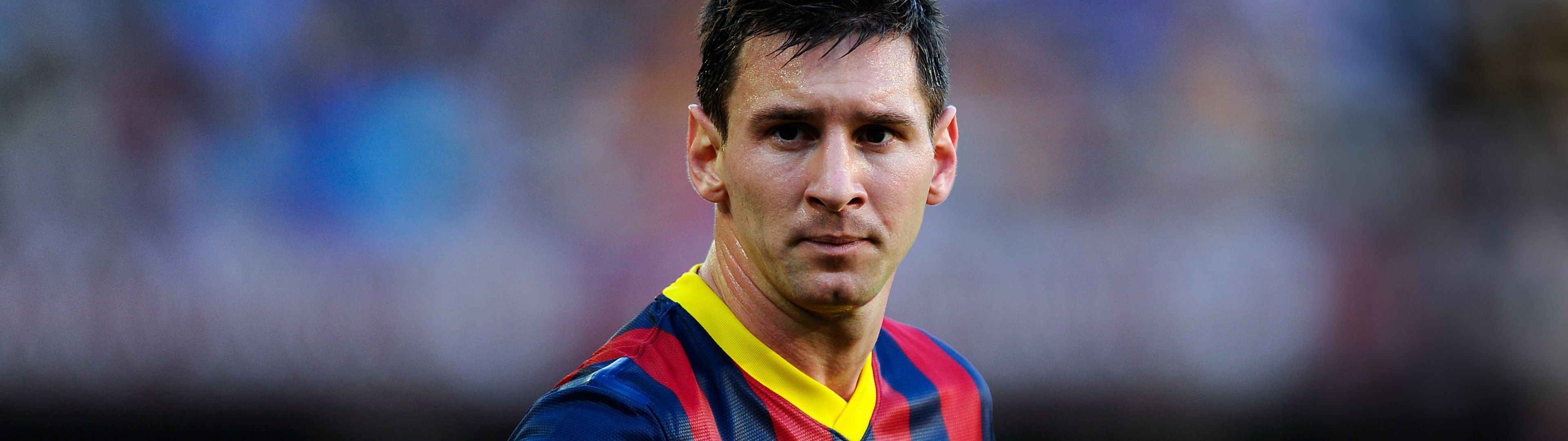 3840x1080 Football player Wallpaper 4K, Lionel Messi, FC Barcelona, 5K
