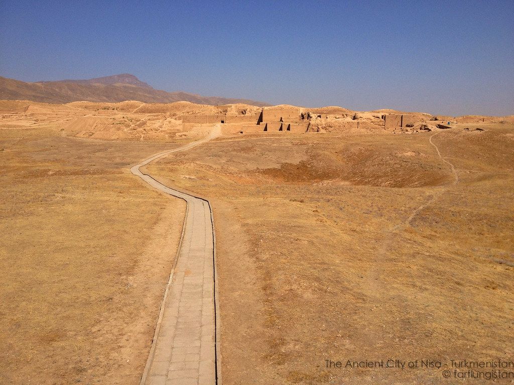 1024x768 The Ancient Parthian Ruins of Nisa outside of the modern v
