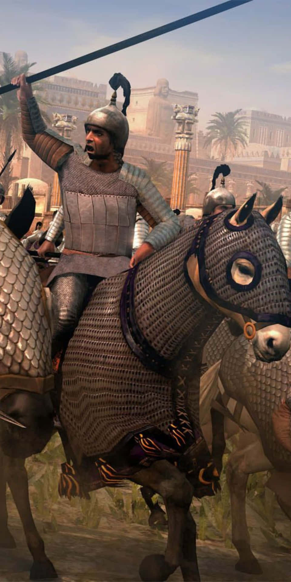 960x1920 Download Pixel 3 Total War Rome 2 Background Knight With A Spear