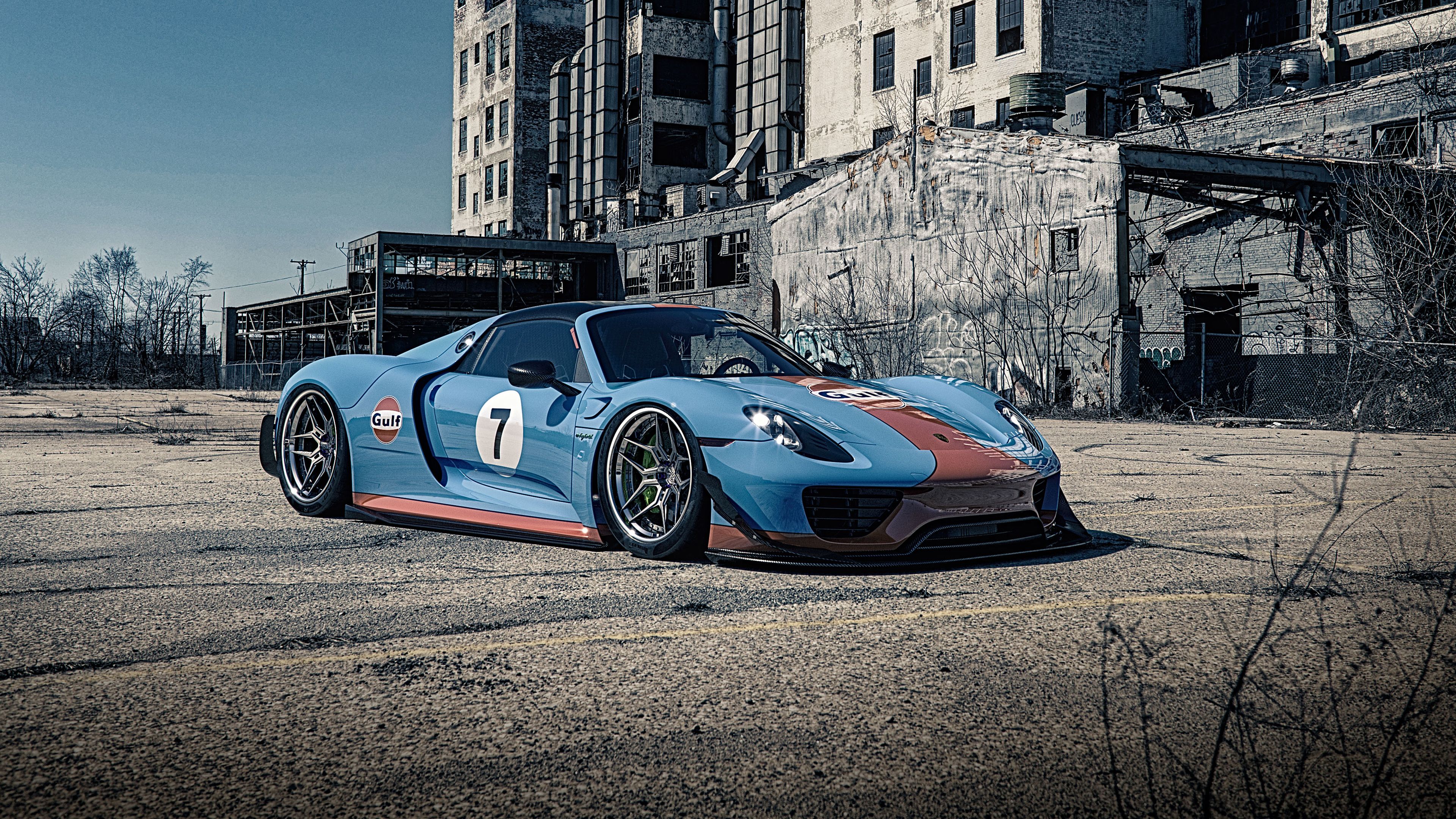 3840x2160 Porsche 918 Gulf 4K Wallpaper Car Wallpaper
