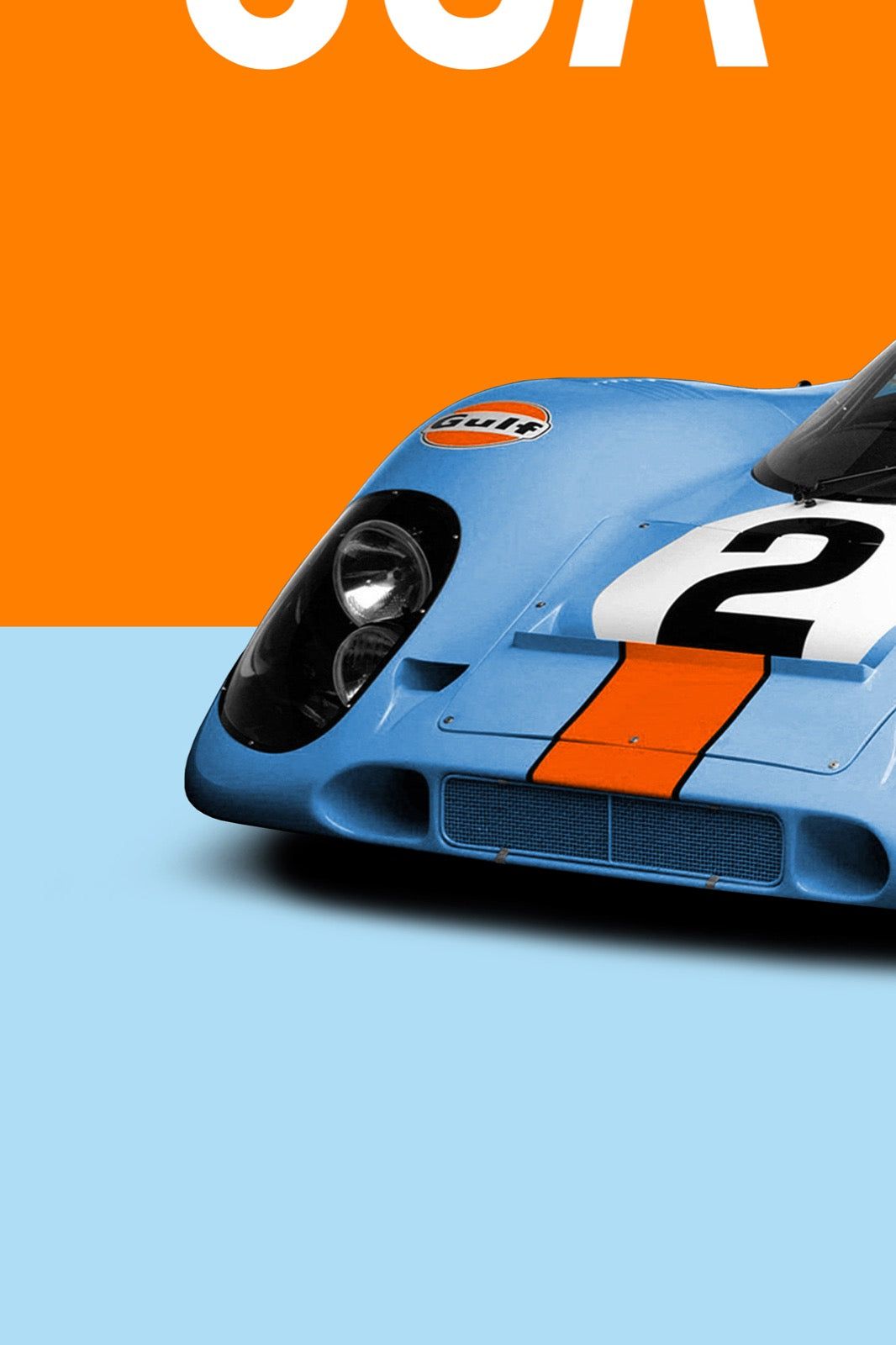 1066x1600 Porsche 917K 1970 Daytona 24 Gulf Tribute Poster