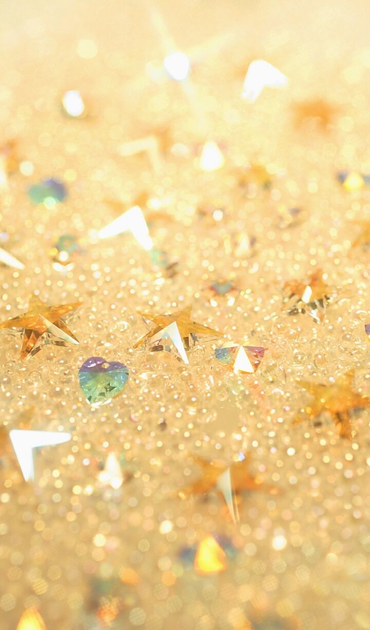 720x1226 Yellow Glitter Wallpaper