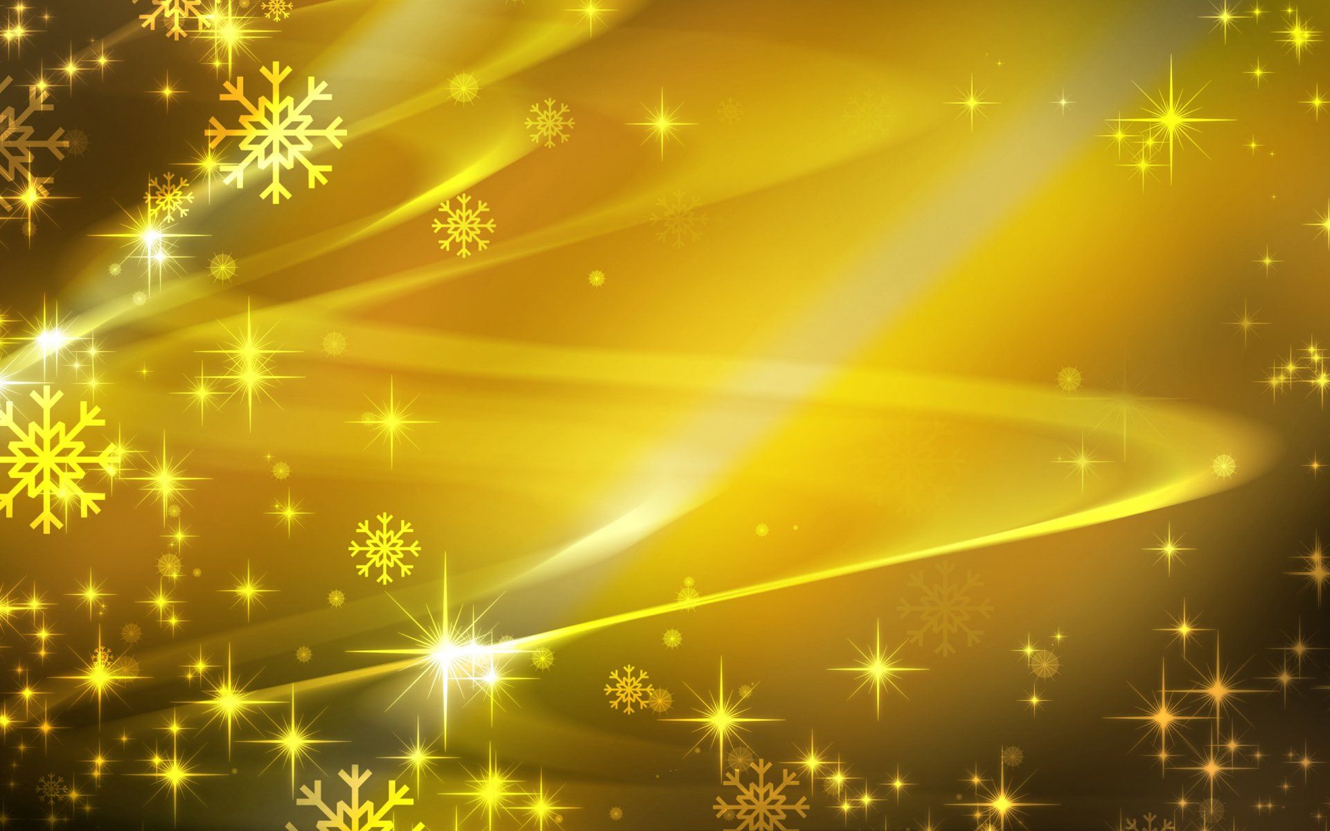 1920x1200 Radiant Yellow Glow: Abstract HD Winter Sparkle Wallpaperx1600