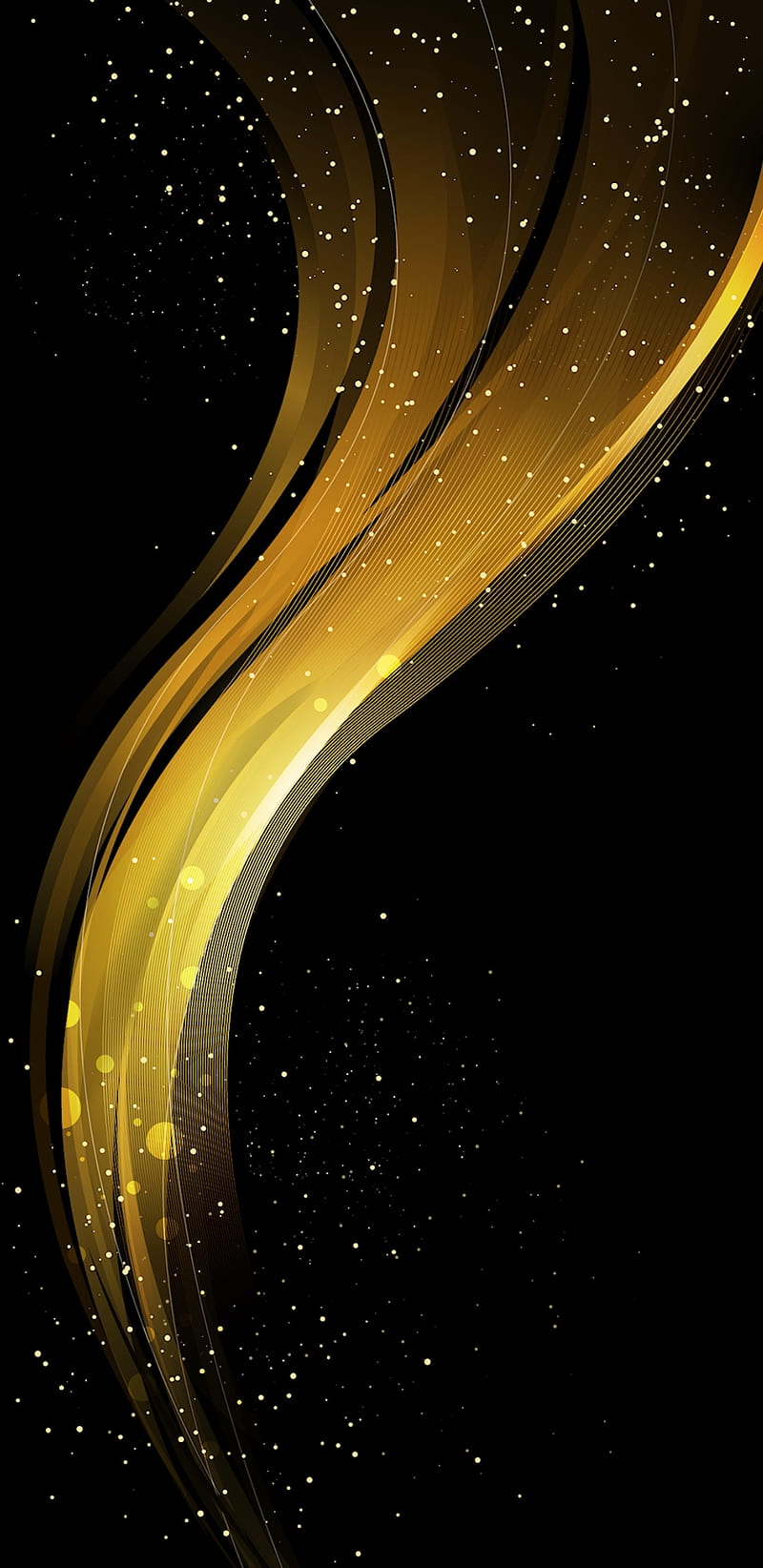 800x1644 HD golden sparkle wallpaper
