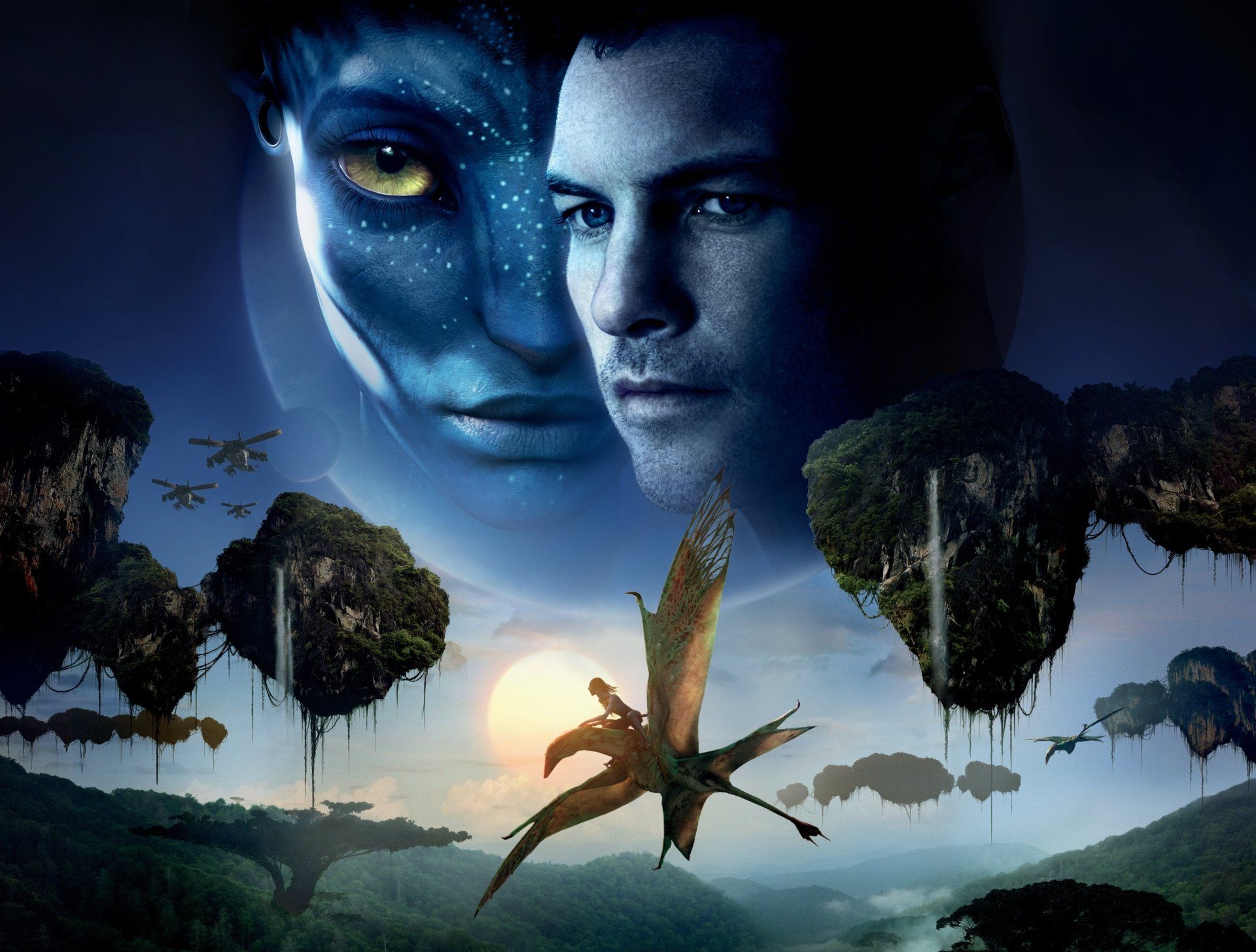 1920x1456 Download Zoe Saldana Sam Worthington Movie Avatar 4k Ultra HD Wallpaperx3404