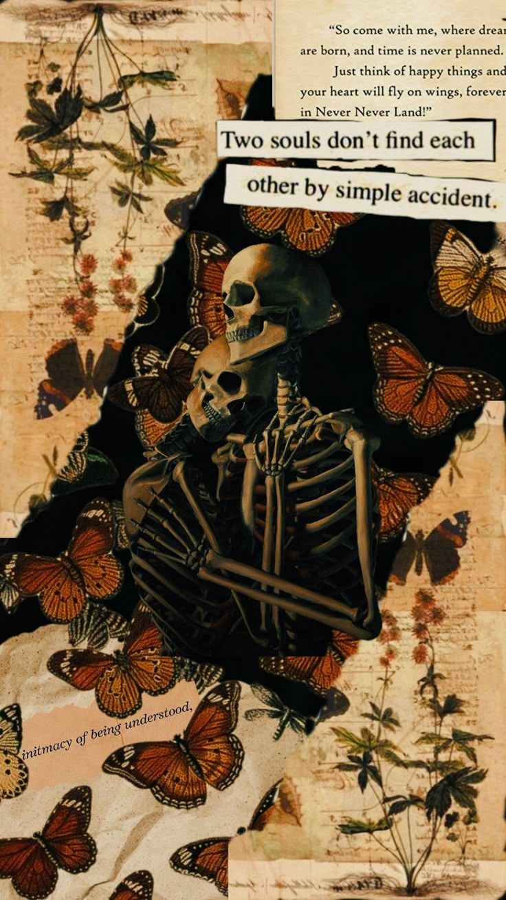 736x1308 Skeleton couple wallpaper