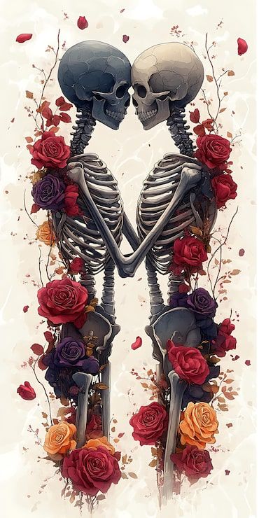370x740 Couple Tattoo Skull Photo Free High Quality Picture