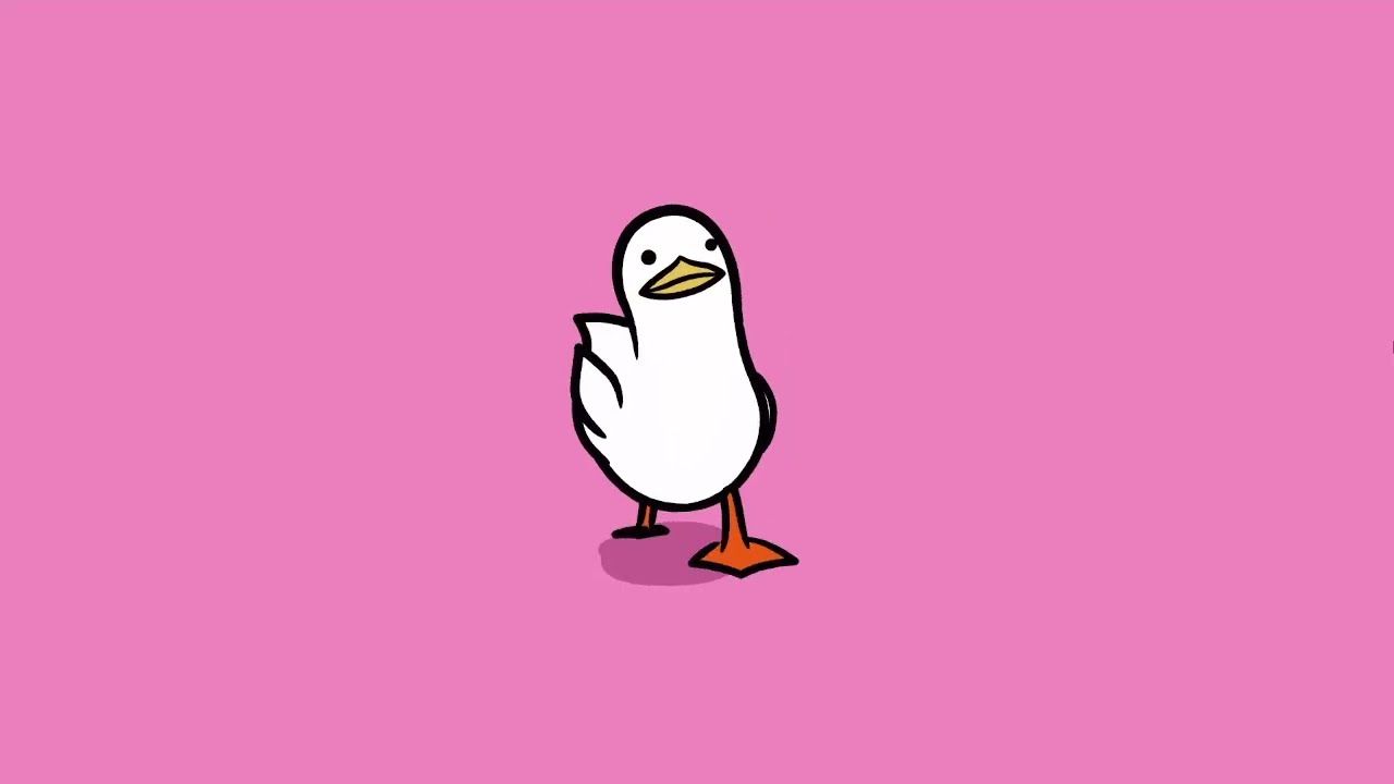 1280x720 Changing Colour Waddling Duck, Life Goes on Music, Live Wallpaper, 1080p, 60fps, #shorts
