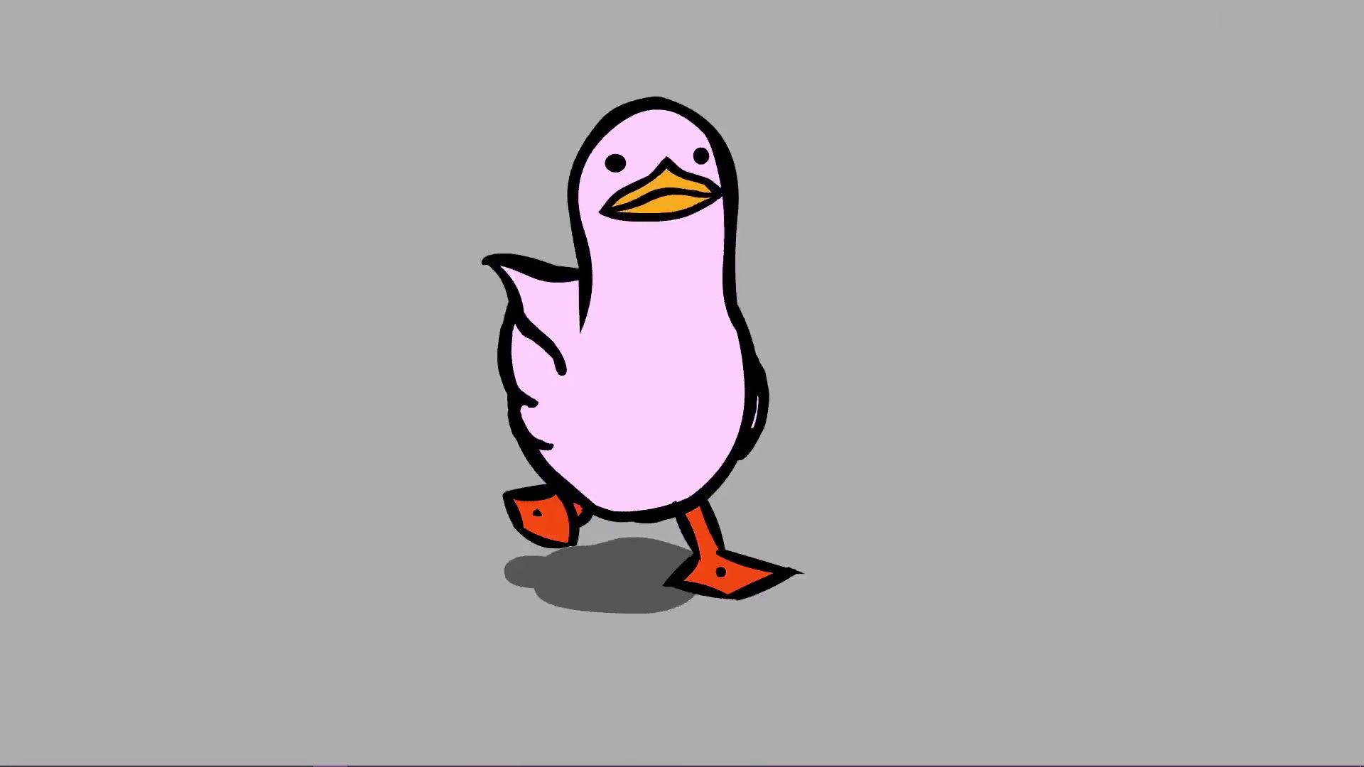 1920x1080 Cute and Funny Pink Duck Live Background