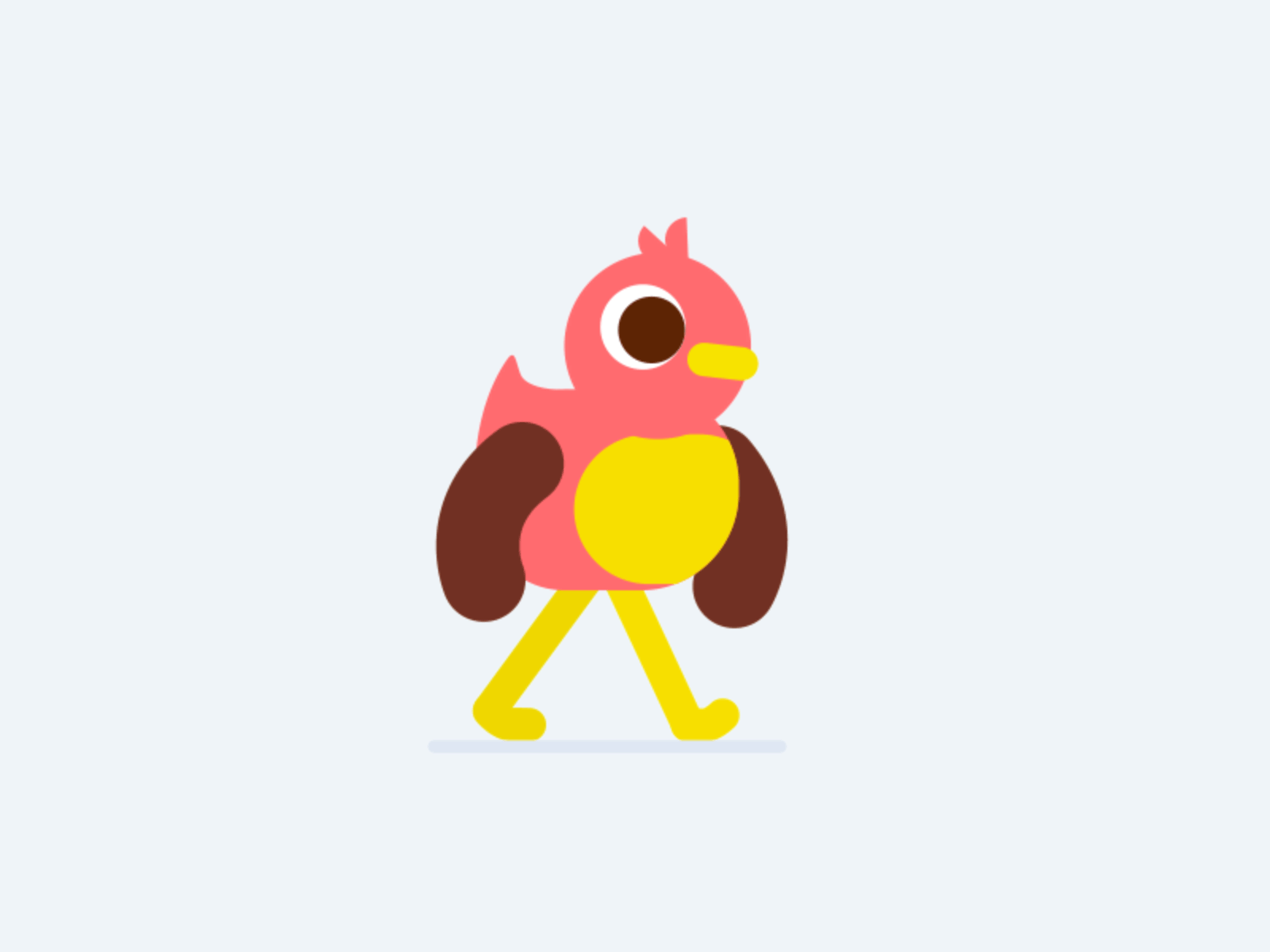 1600x1200 Duck walk cycle animation after effects animation by Mograph Workflow on Dribbble