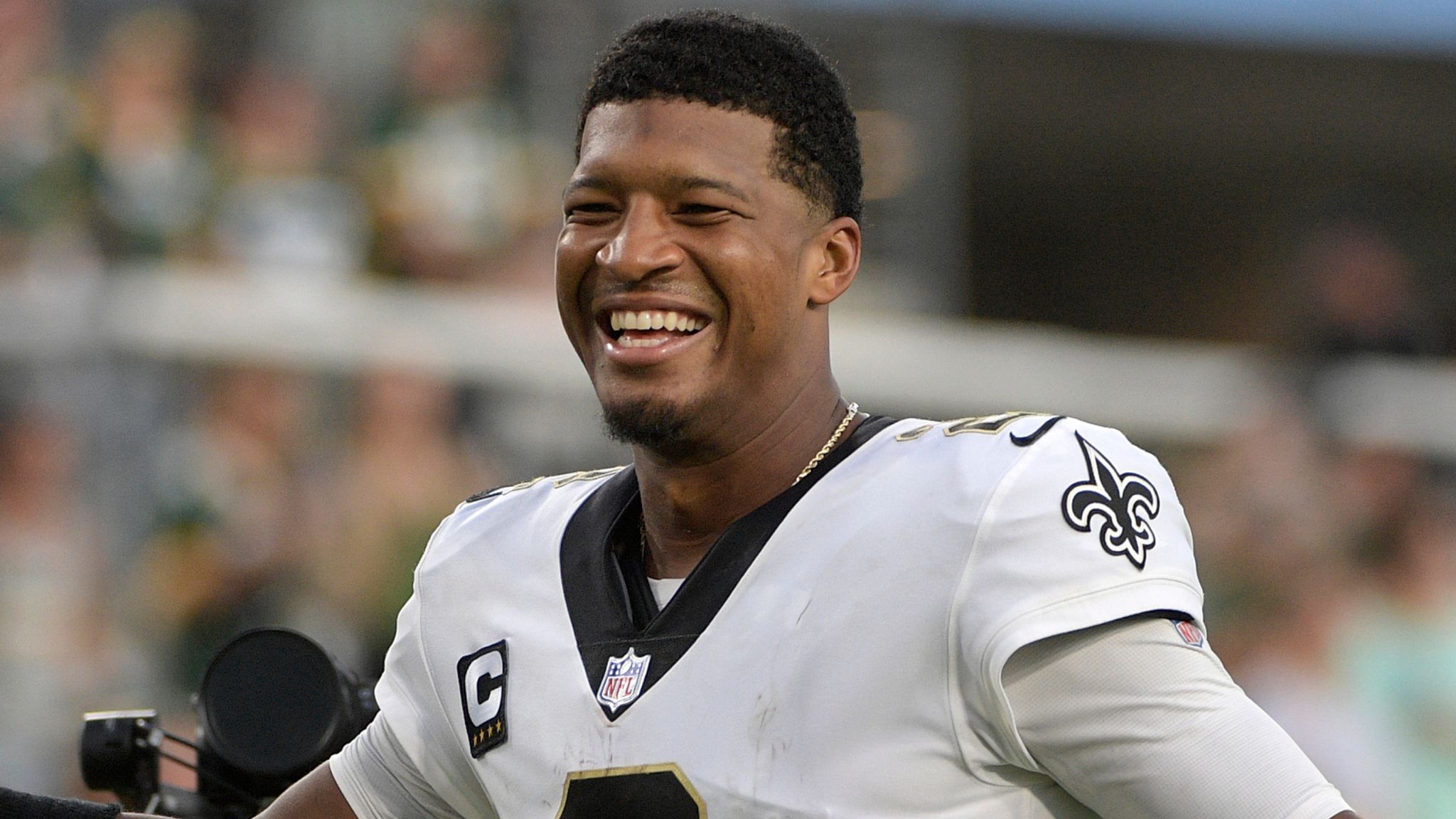 2048x1152 NFL Week One best bits: Jameis Winston throws five touchdown passes for New Orleans Saints in win over Green Bay Packers