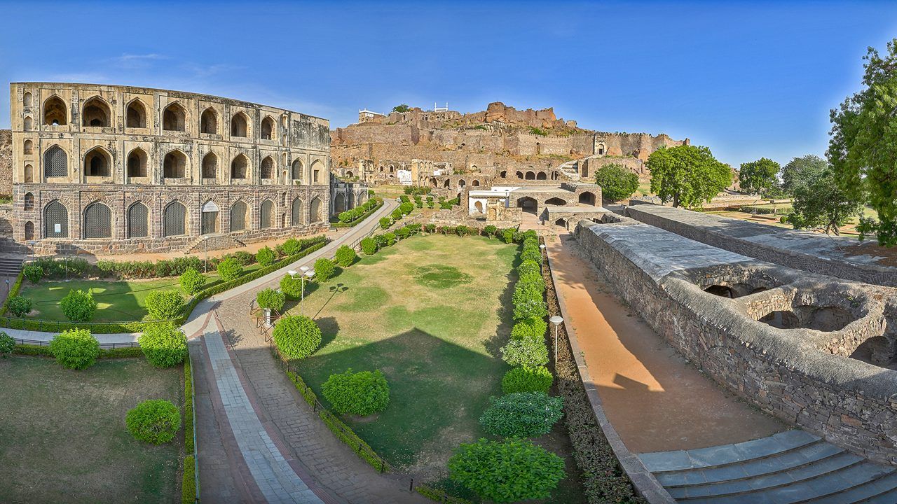 1280x720 Golconda Fort: Hyderabad's Historic Citadel