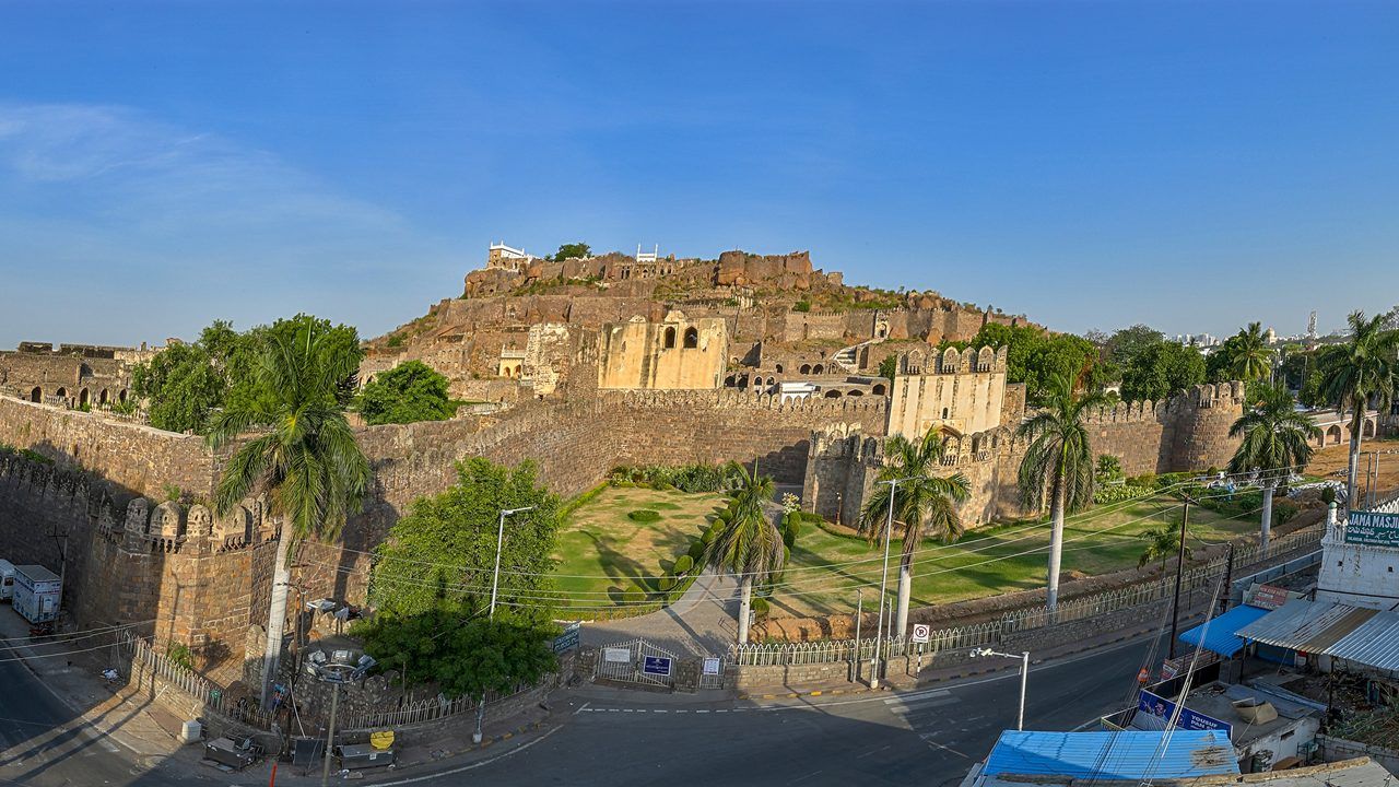 1280x720 Golconda Fort: Hyderabad's Historic Citadel