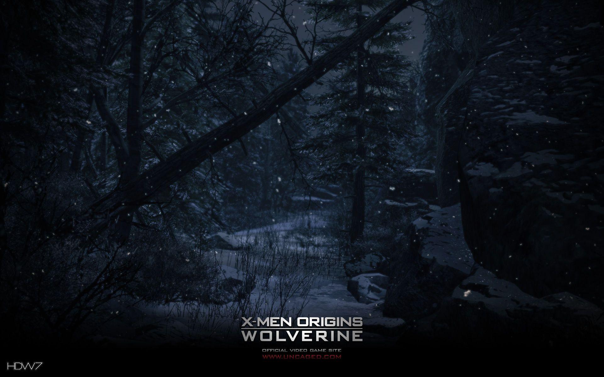 1920x1200 x men origins wolverine dark snow widescreen wallpaper. HD