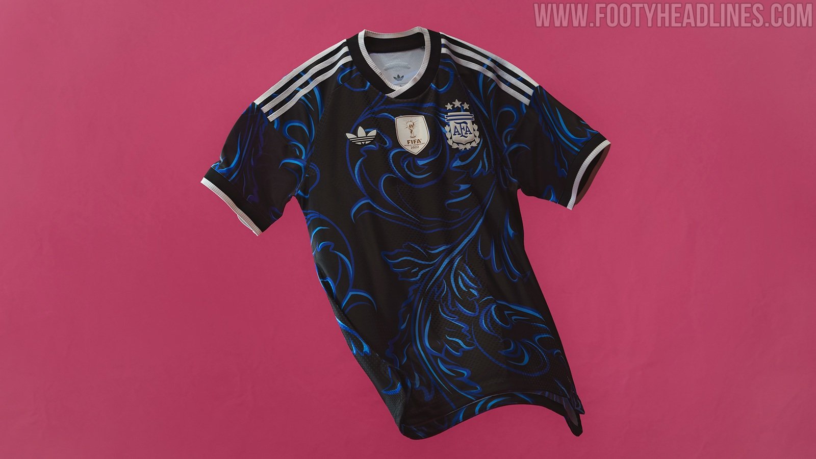 1600x900 Argentina 2026 World Cup Away Kit Features White World Champions Badge