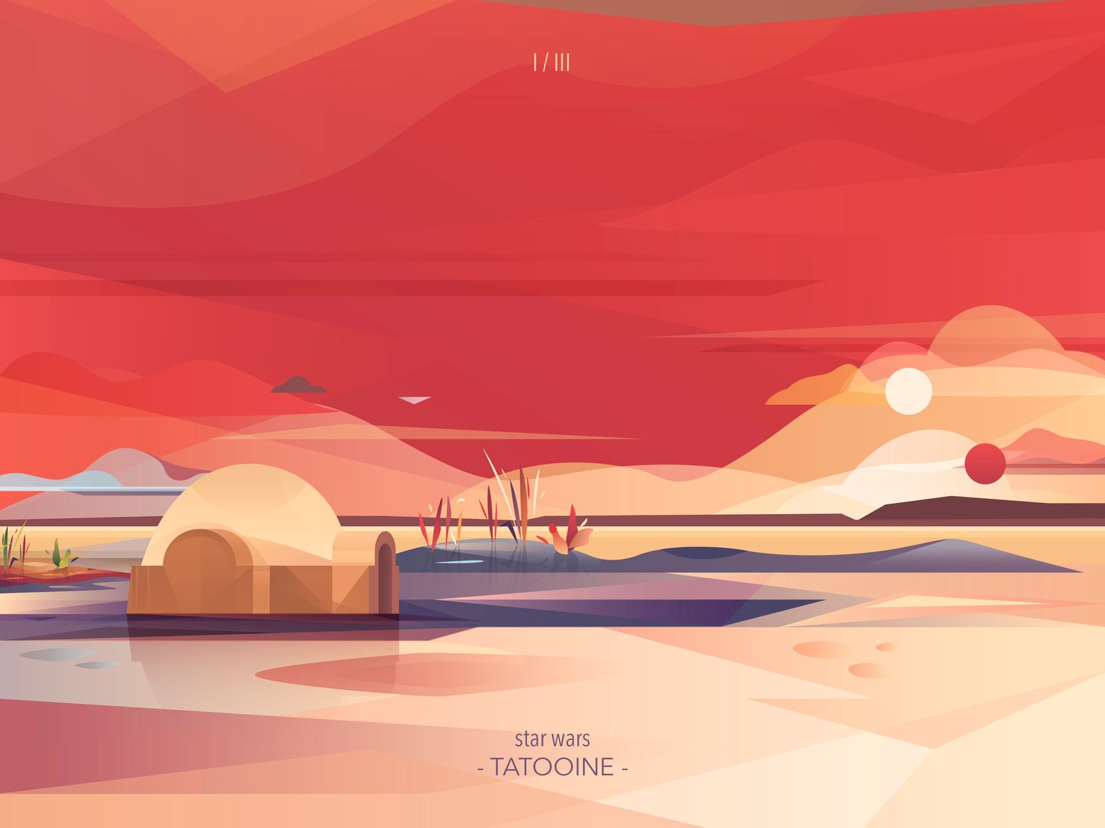 1600x1200 Tatooine from Star Wars Landscape by Cosmic Stories Studio on Dribbble