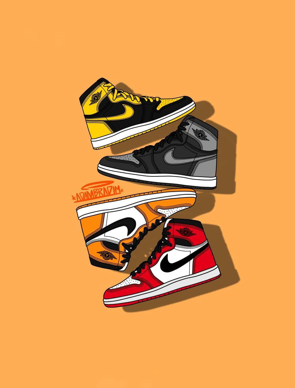 1024x1344 Download Image Air Jordan 1 Mid SE in Classic Yellow Wallpaper