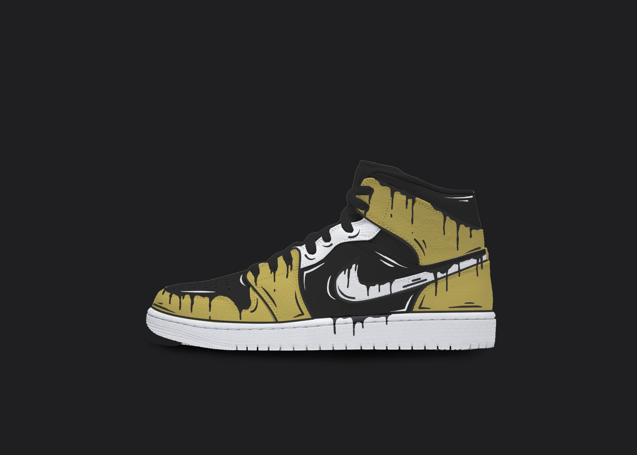 2100x1500 Cartoon Jordan 1s: Custom Designs from Woke Customs