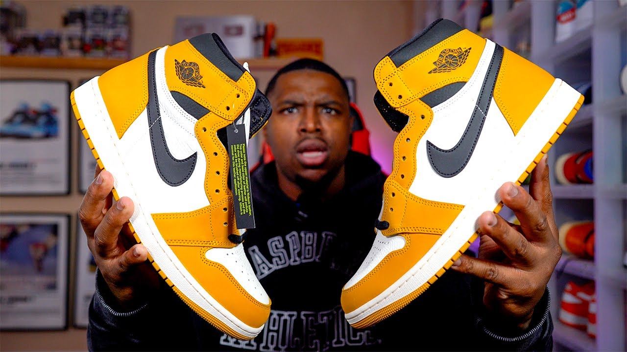 1280x720 These Look Even BETTER In Hand Air Jordan 1 Yellow Ochre Review
