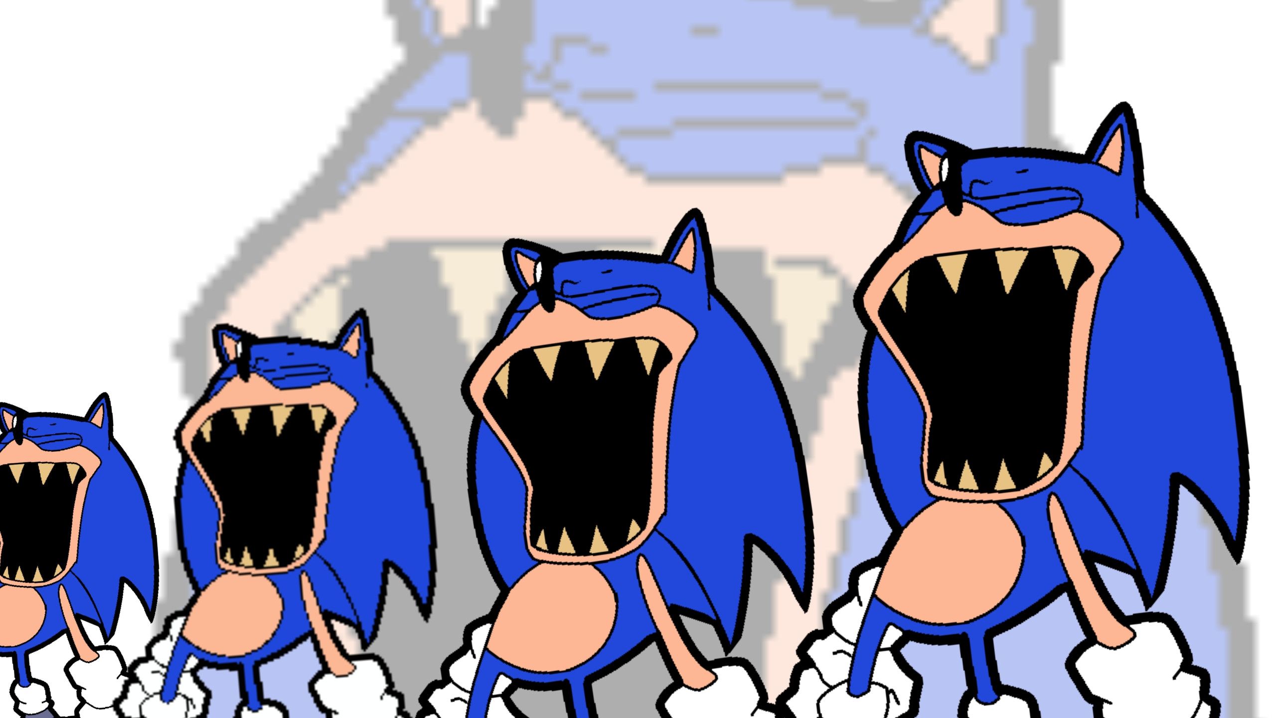 2560x1440 Sonic.exe Funkin Skins Mod for Friday Night Funkin'