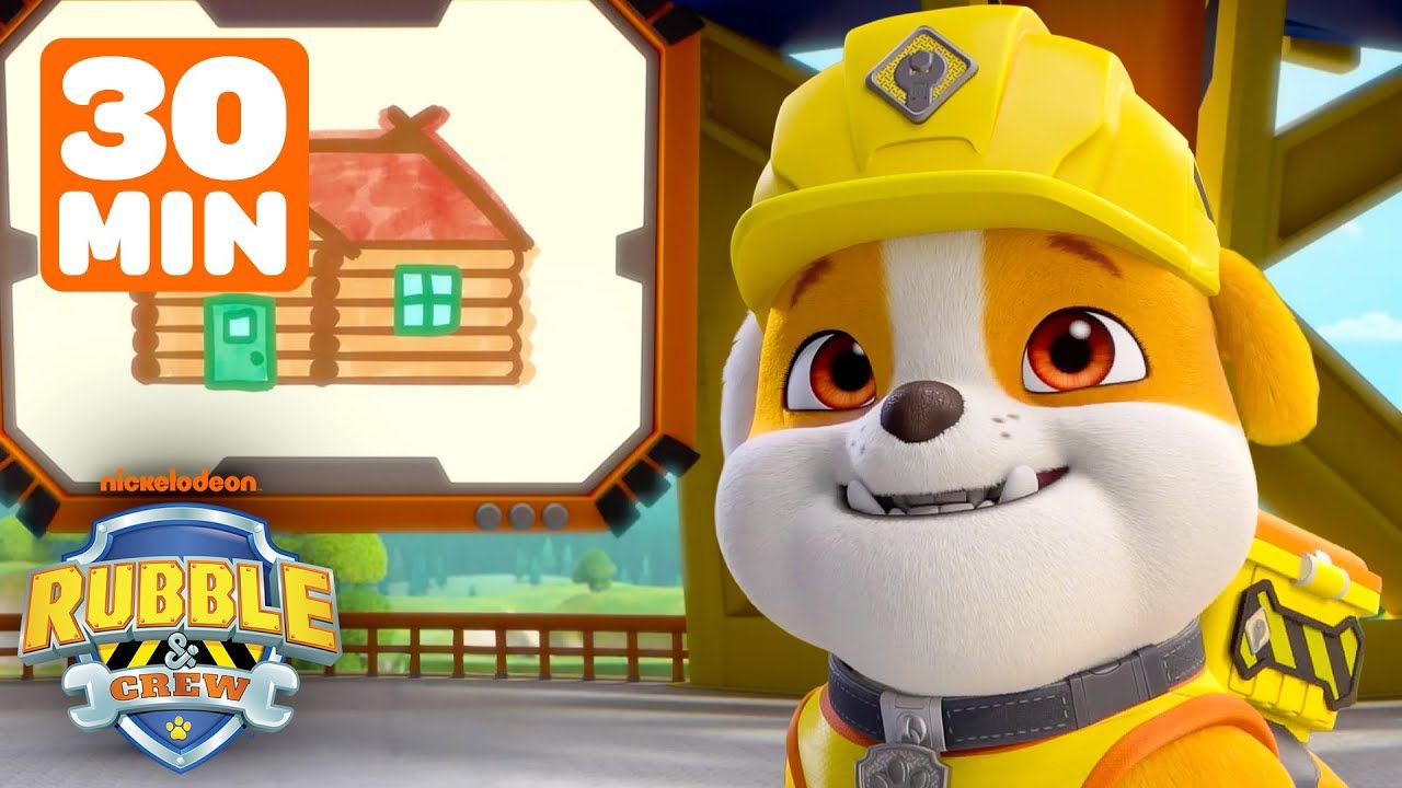 1280x720 Rubble Plans Rescues & Builds at the Bark Screen! Minutes. Rubble & Crew