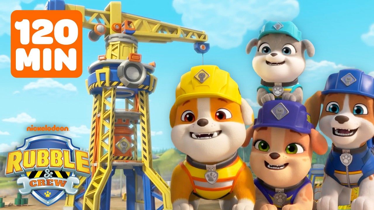 1280x720 Hours of Rubble's Rescues at the Barkyard & Builder Cove!. Rubble & Crew