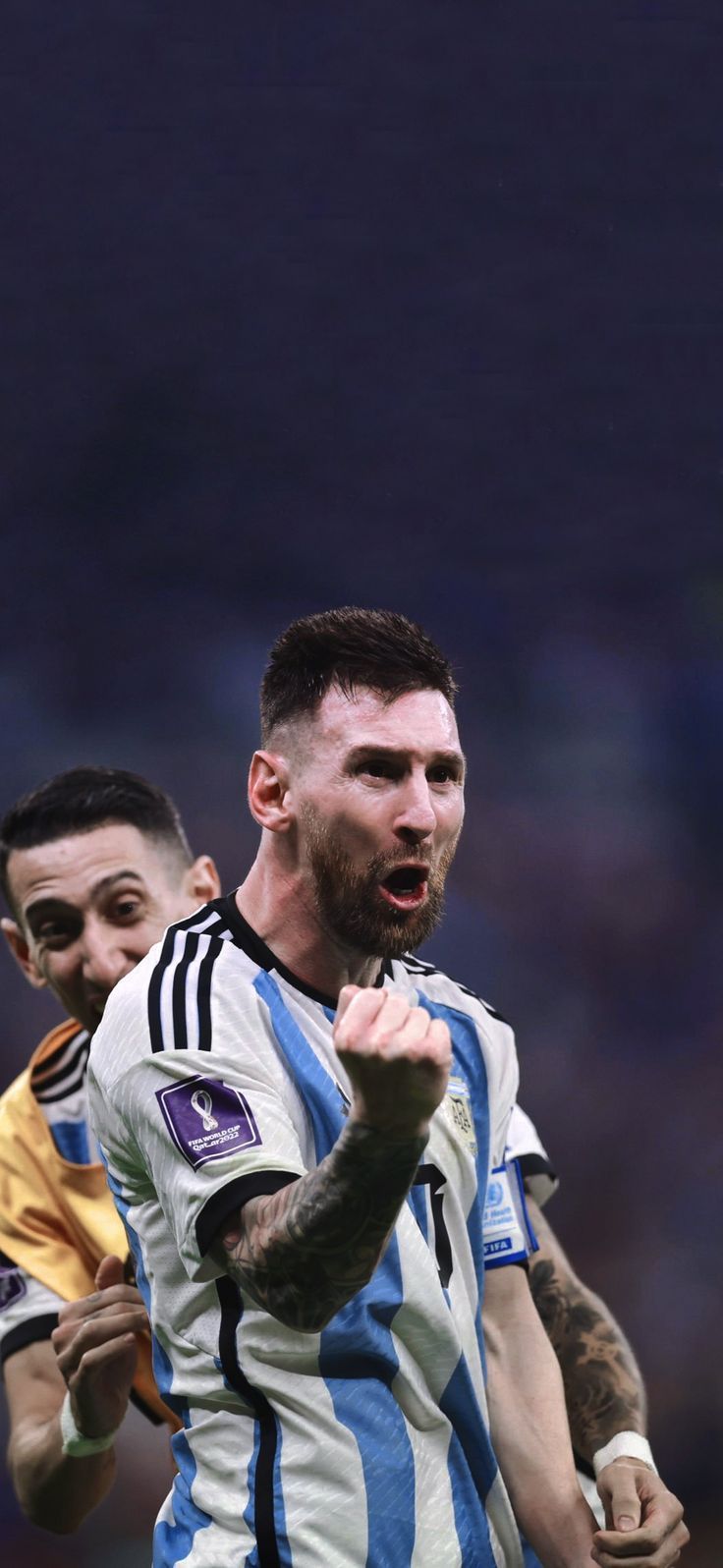 736x1596 Leo Messi World Cup Qatar 2022 Wallpaper
