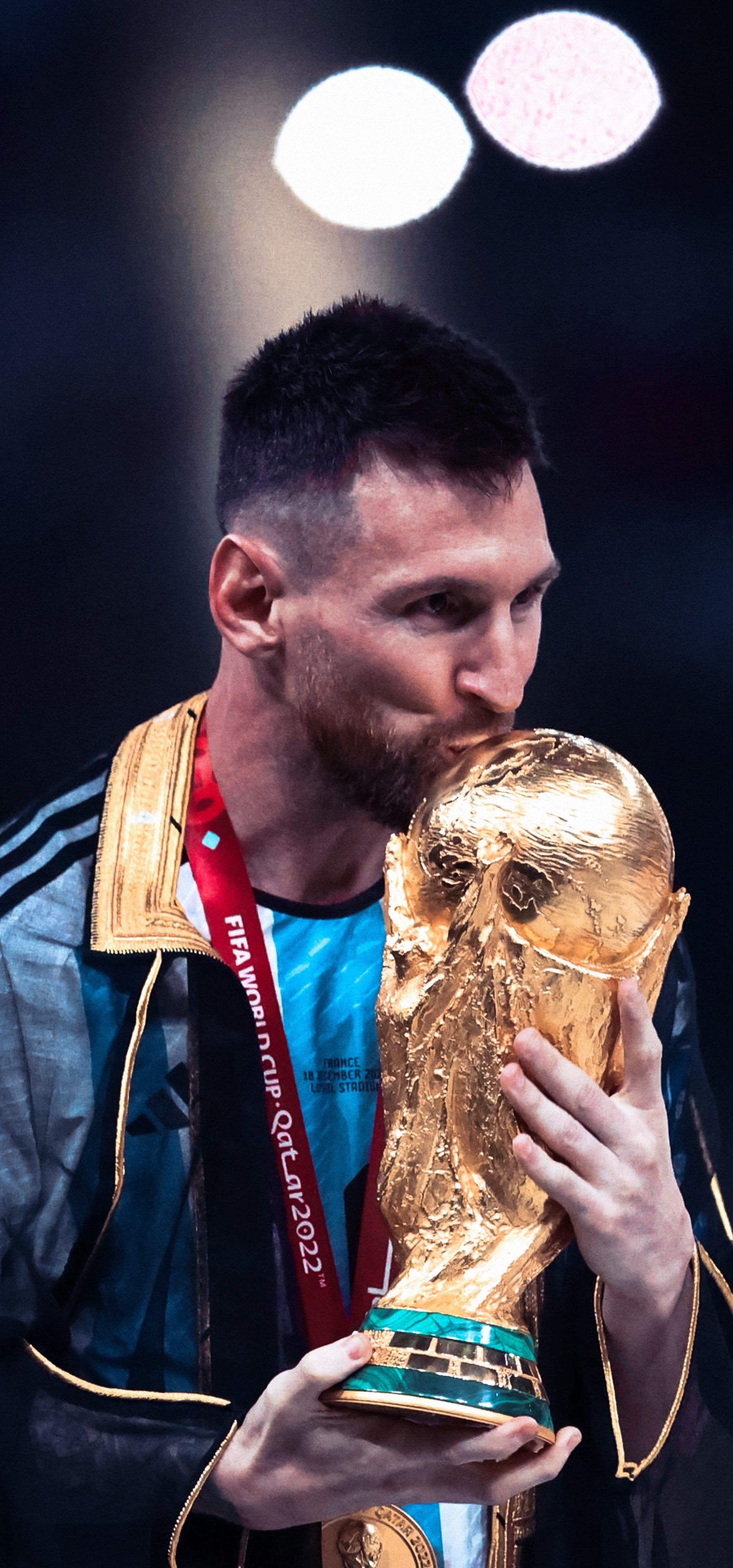1916x4096 Messi World Cup Wallpaper