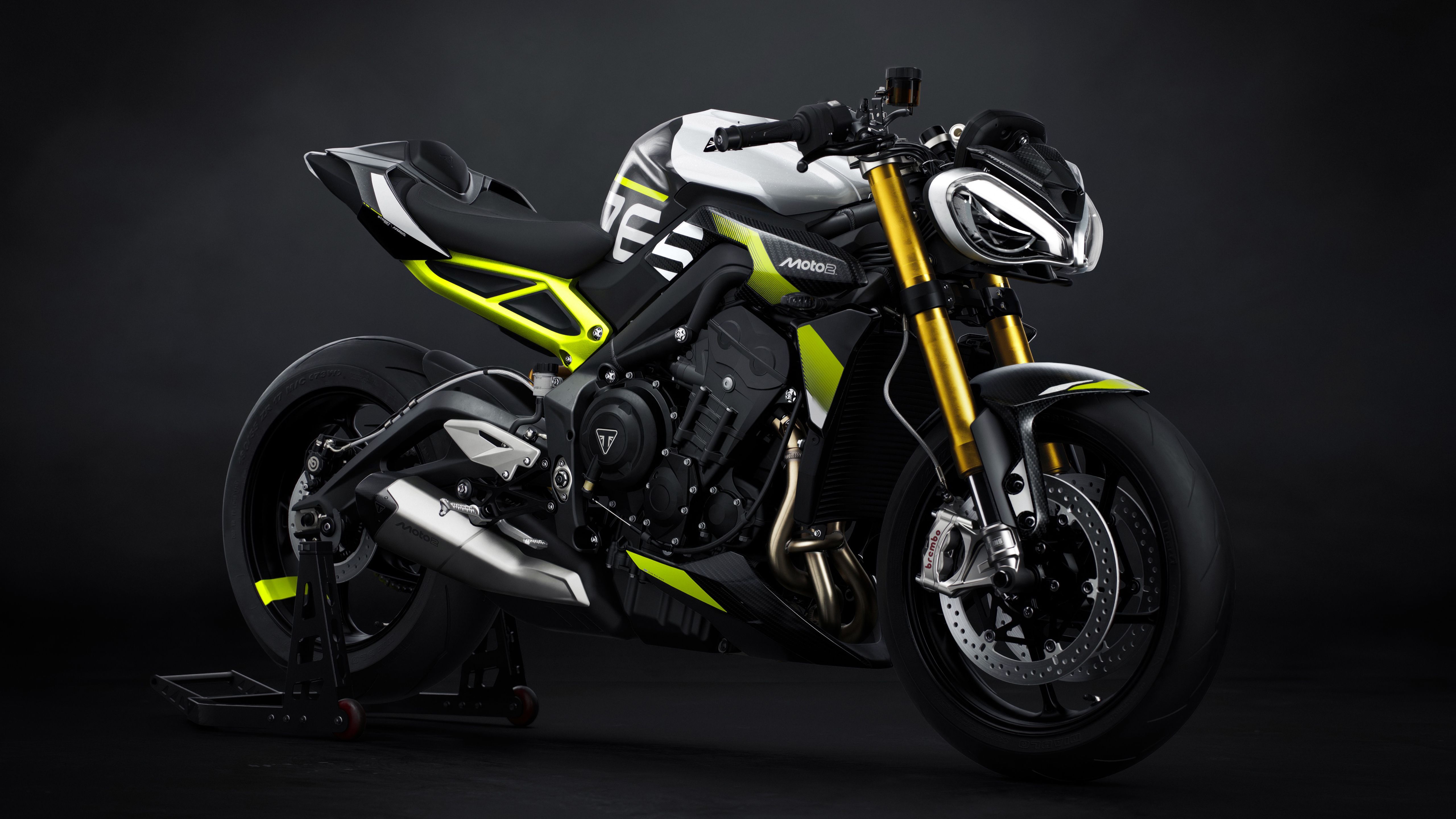 5120x2880 Triumph Street Triple 765 Moto2 Edition Wallpaper 4K, 5K, Dark background