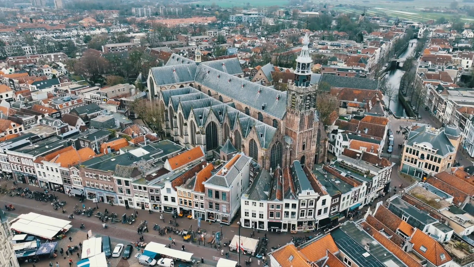 1920x1080 Saint John Church Gouda Free Stock Video Footage, Royalty Free 4K & HD Video Clip
