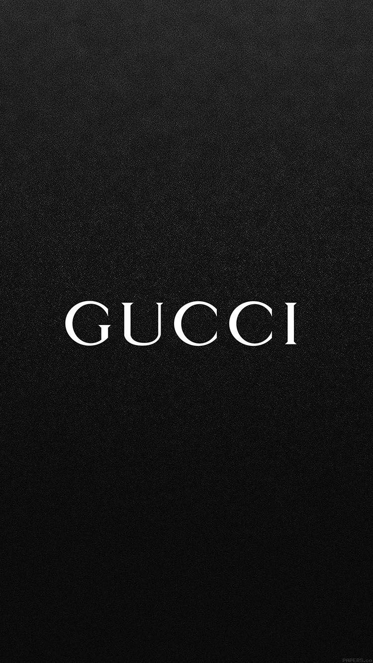 750x1334 Wallpaper Gucci Black Logo