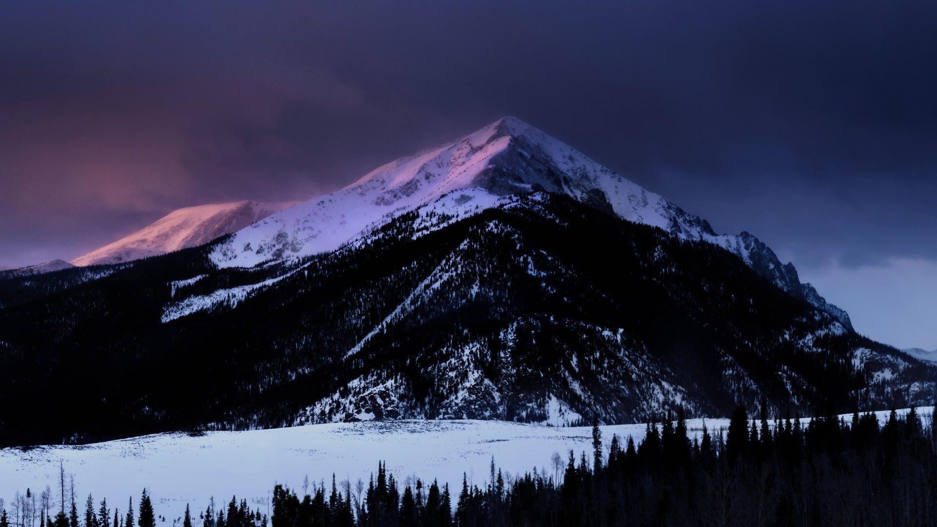 1920x1080 Dawn Mountain Nature Snow .