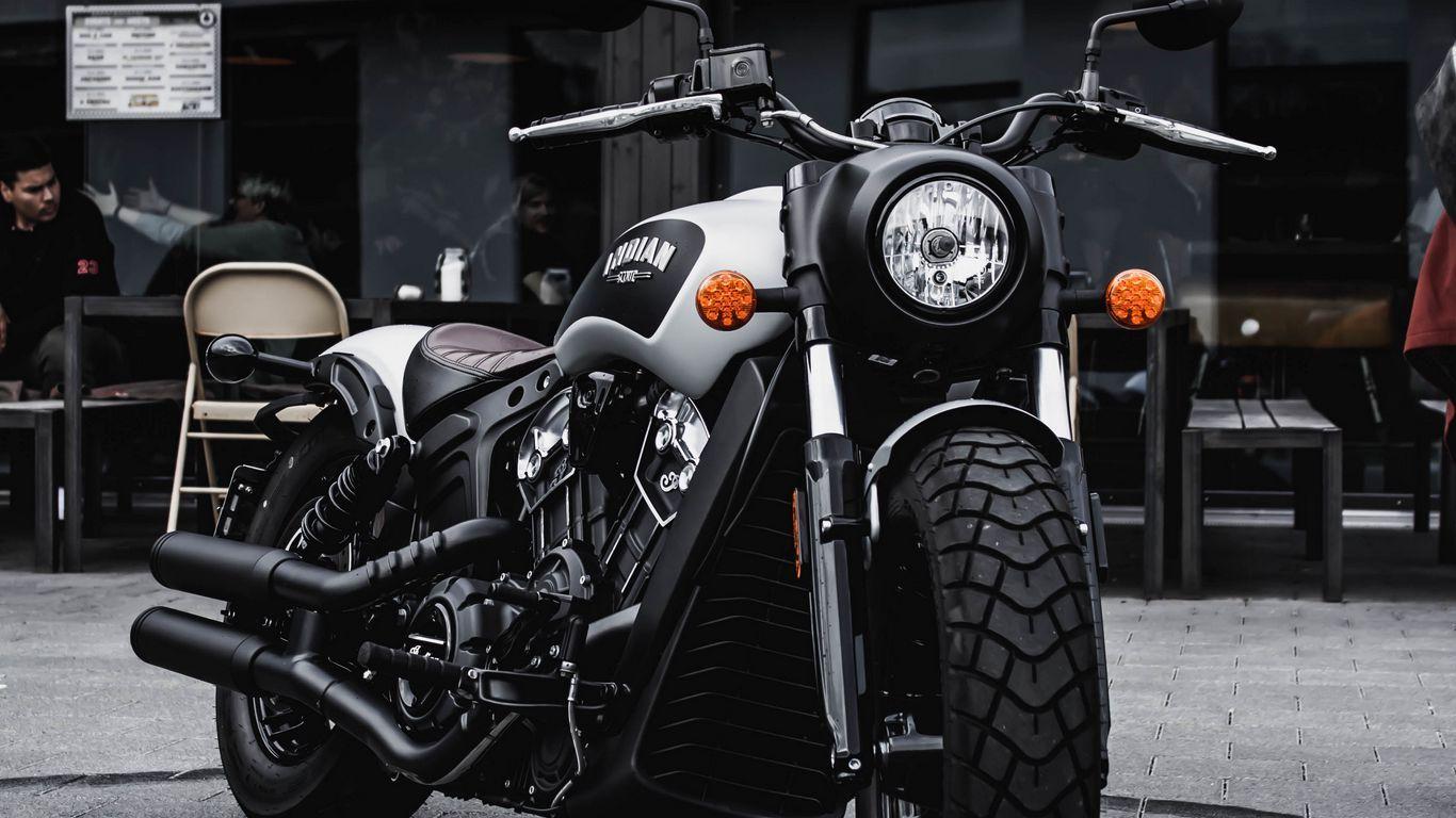 1366x768 Download wallpaper 1366x768 motorcycle, bike, sports, front view