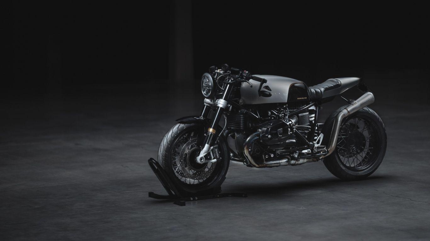 1366x768 Download 1366x768 wallpaper bike, motorcycle, bmw r ninet, dark