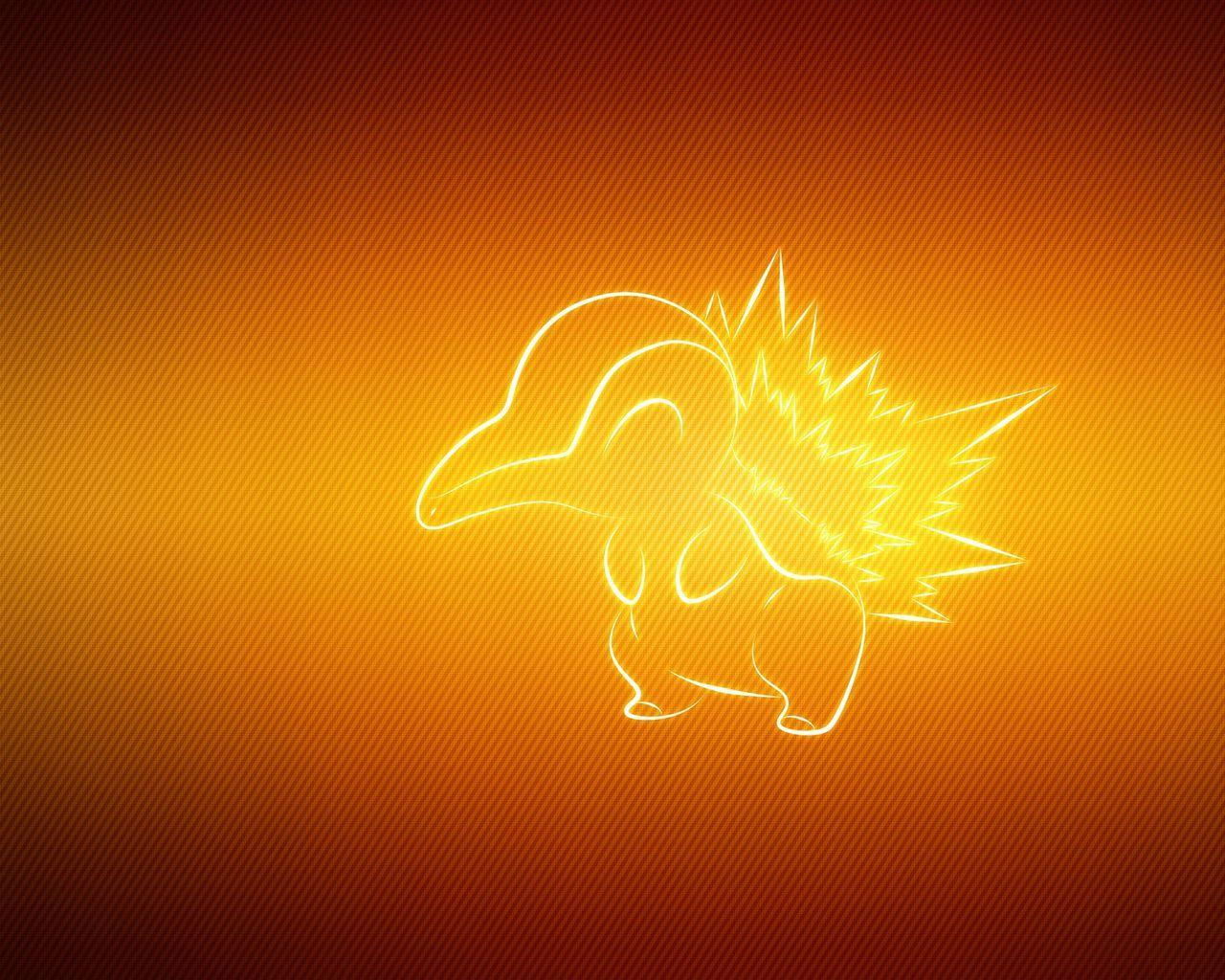 1280x1024 Download wallpaper 1280x1024 pokemon, animal, cyndaquil standard 5