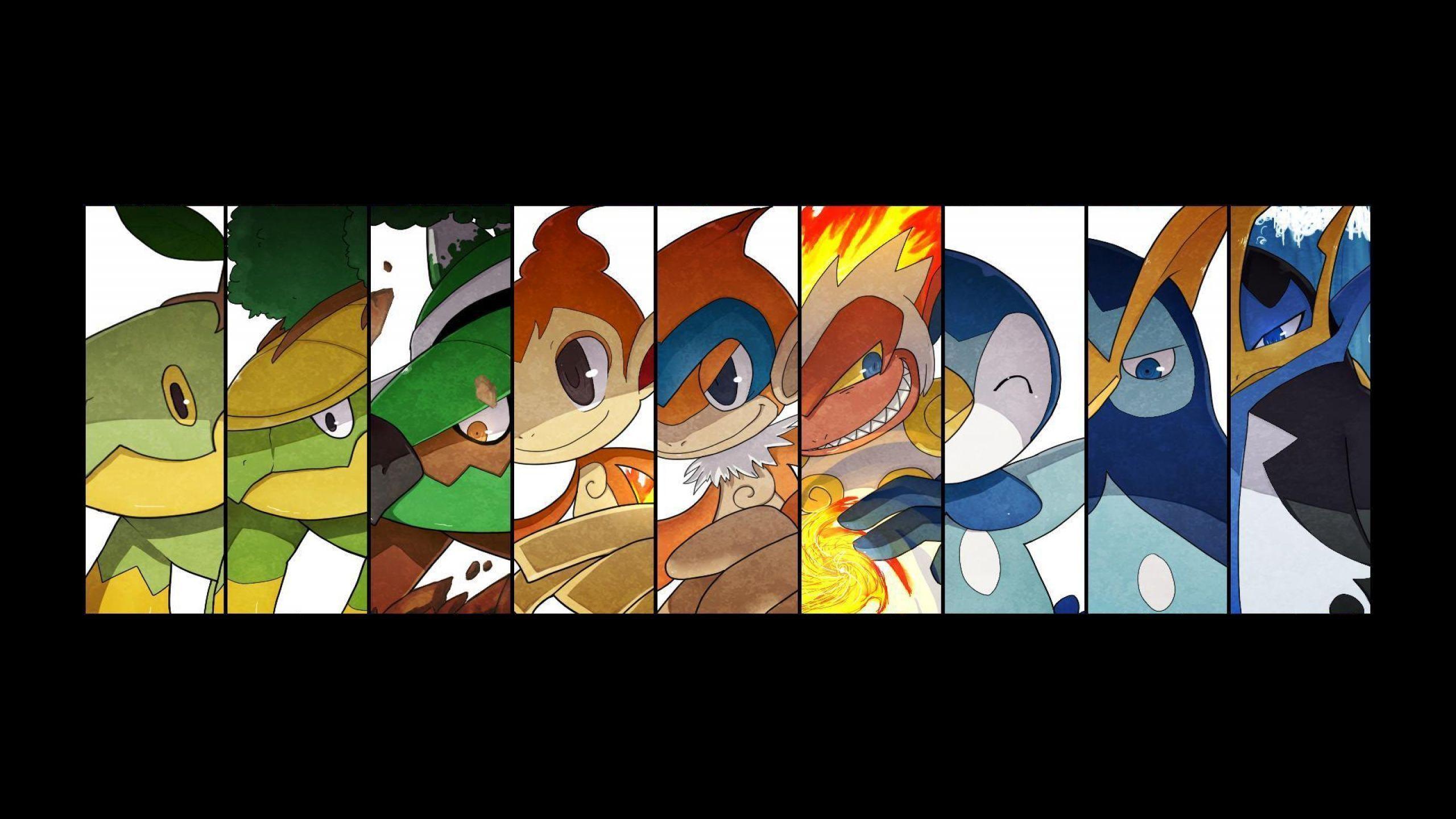 2560x1440 chimcharx1440 Pokemon Turtwig Grotle Torterra Chimchar