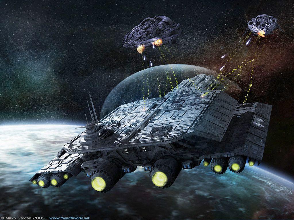 1024x768 Halo Space Battle Wallpaper
