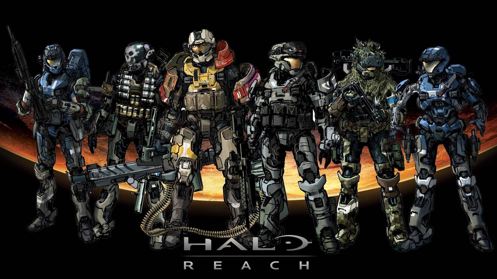 1920x1080 Halo Reach Wallpaper in HD. Halo reach, Halo armor, Halo reach characters