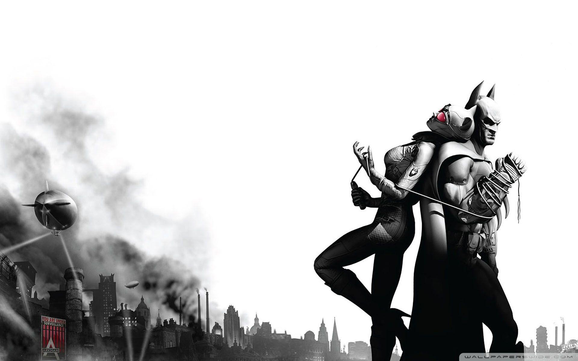 1920x1200 Batman Arkham City Batman & Catwoman Ultra HD Desktop Background