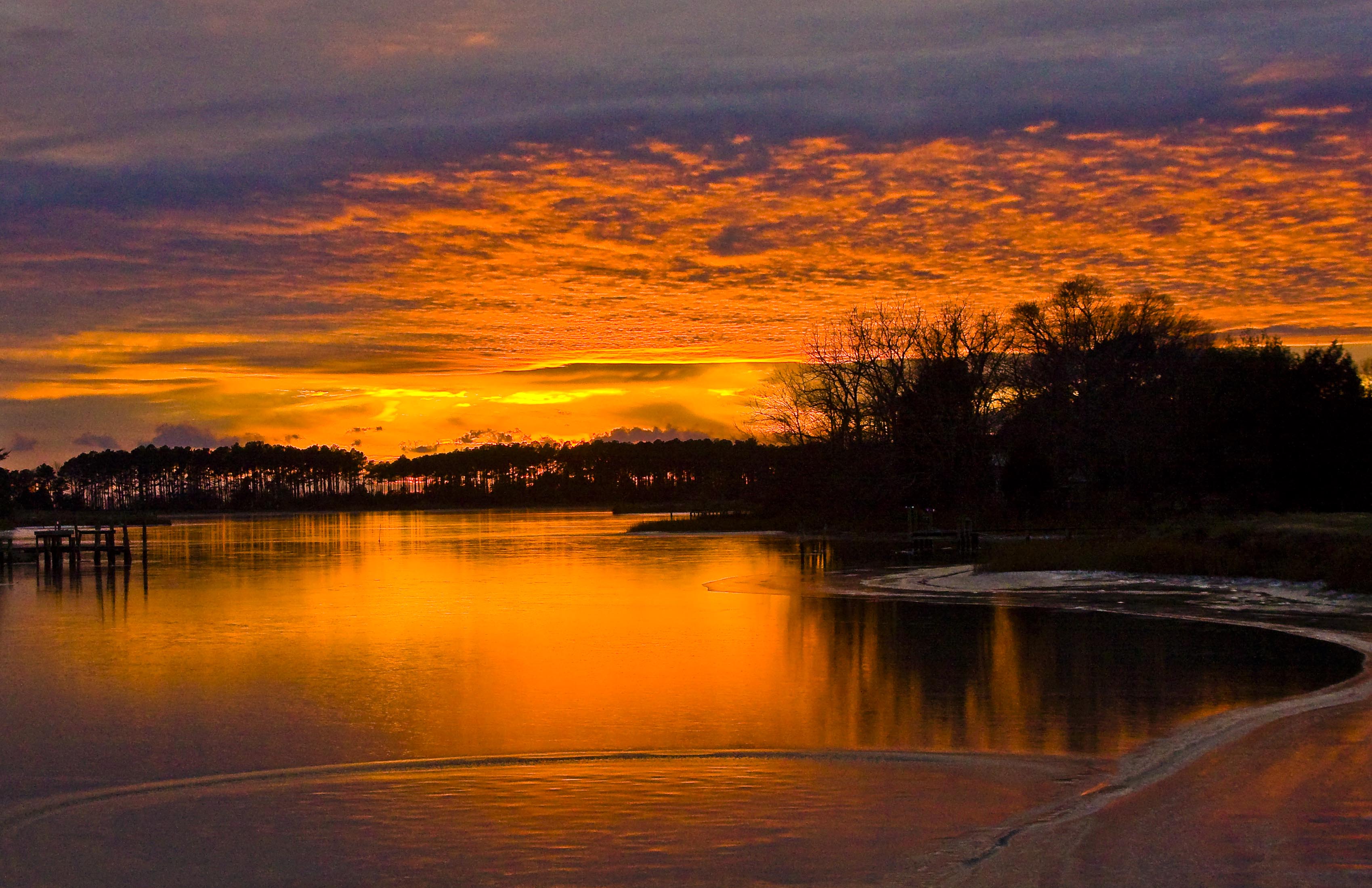 3398x2199 ALP97 Awesome Winter Sunset Background, Wallpaper