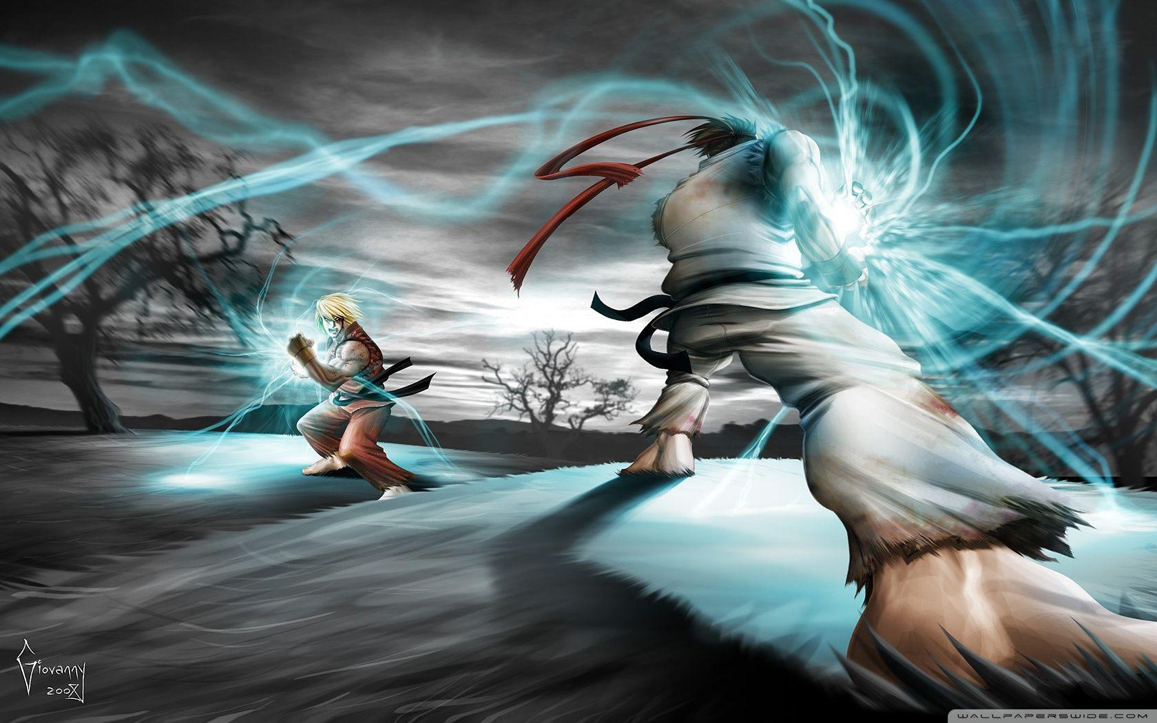1680x1050 Street Fighter Ryu vs Ken Ultra HD Desktop Background Wallpaper