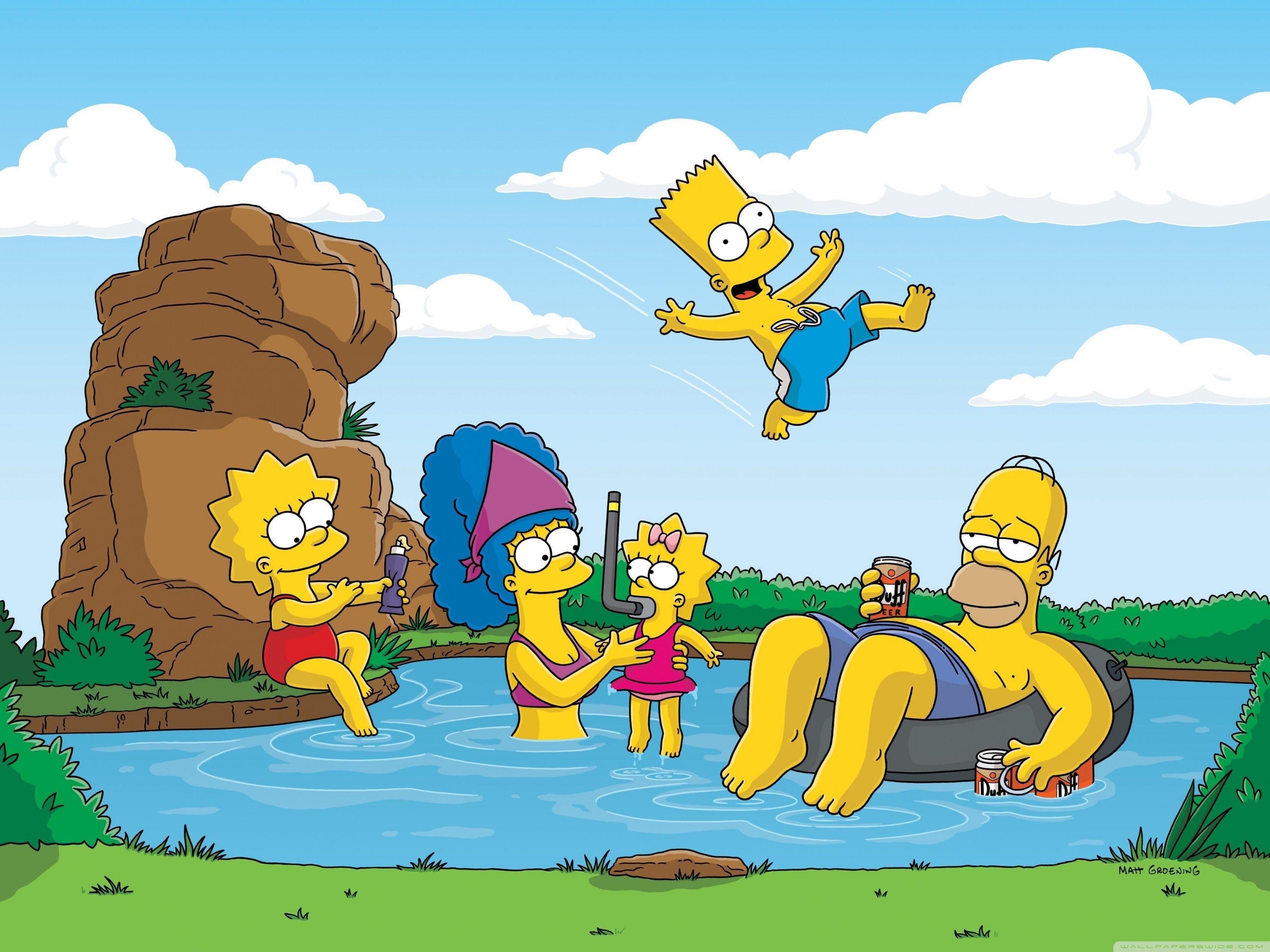 3200x2400 The Simpsons Summer Vacation ❤ 4K HD Desktop Wallpaper for